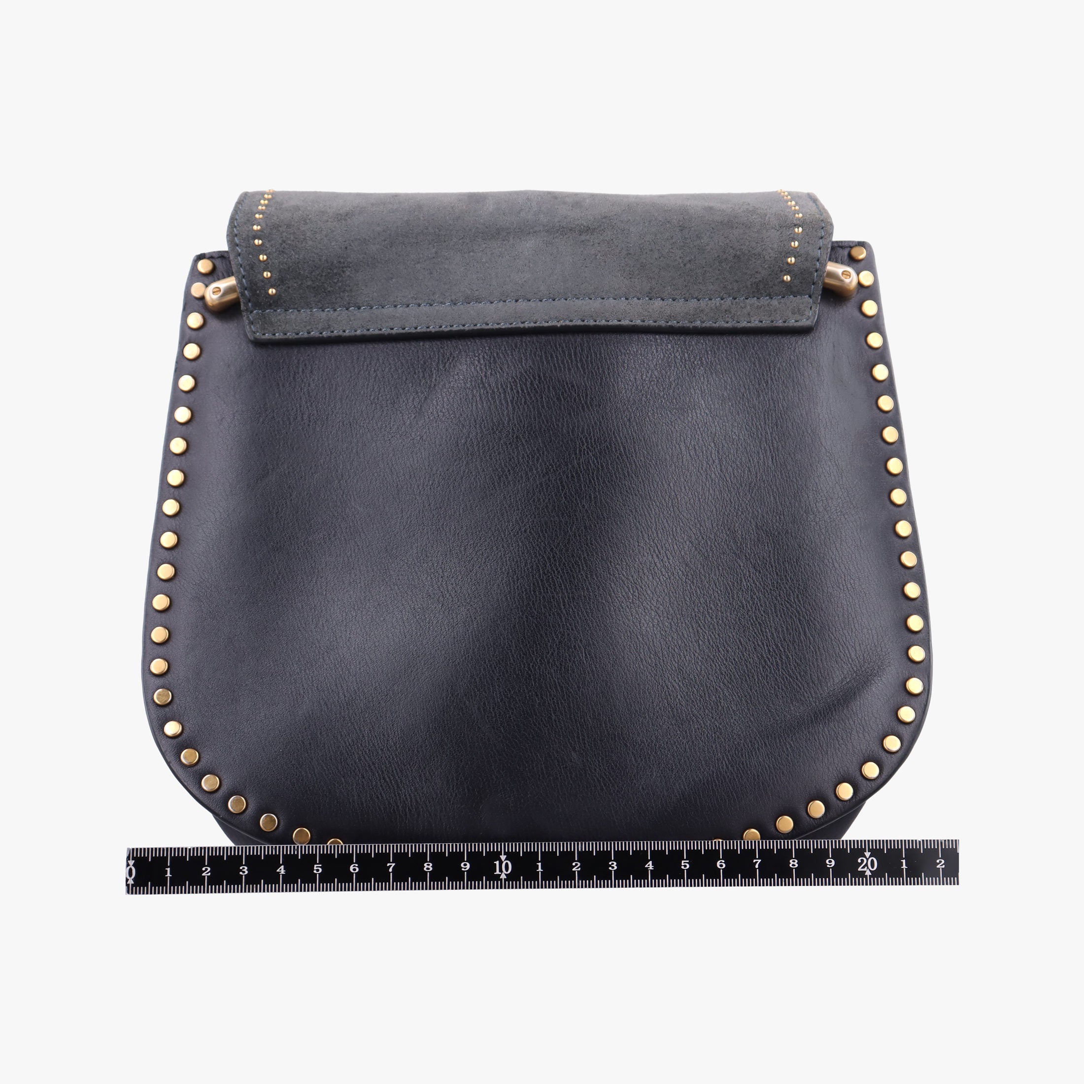 Pre-owned Chloe Hudson Gray × Black Suede × Leather  shoulderbag | stylenewstar
