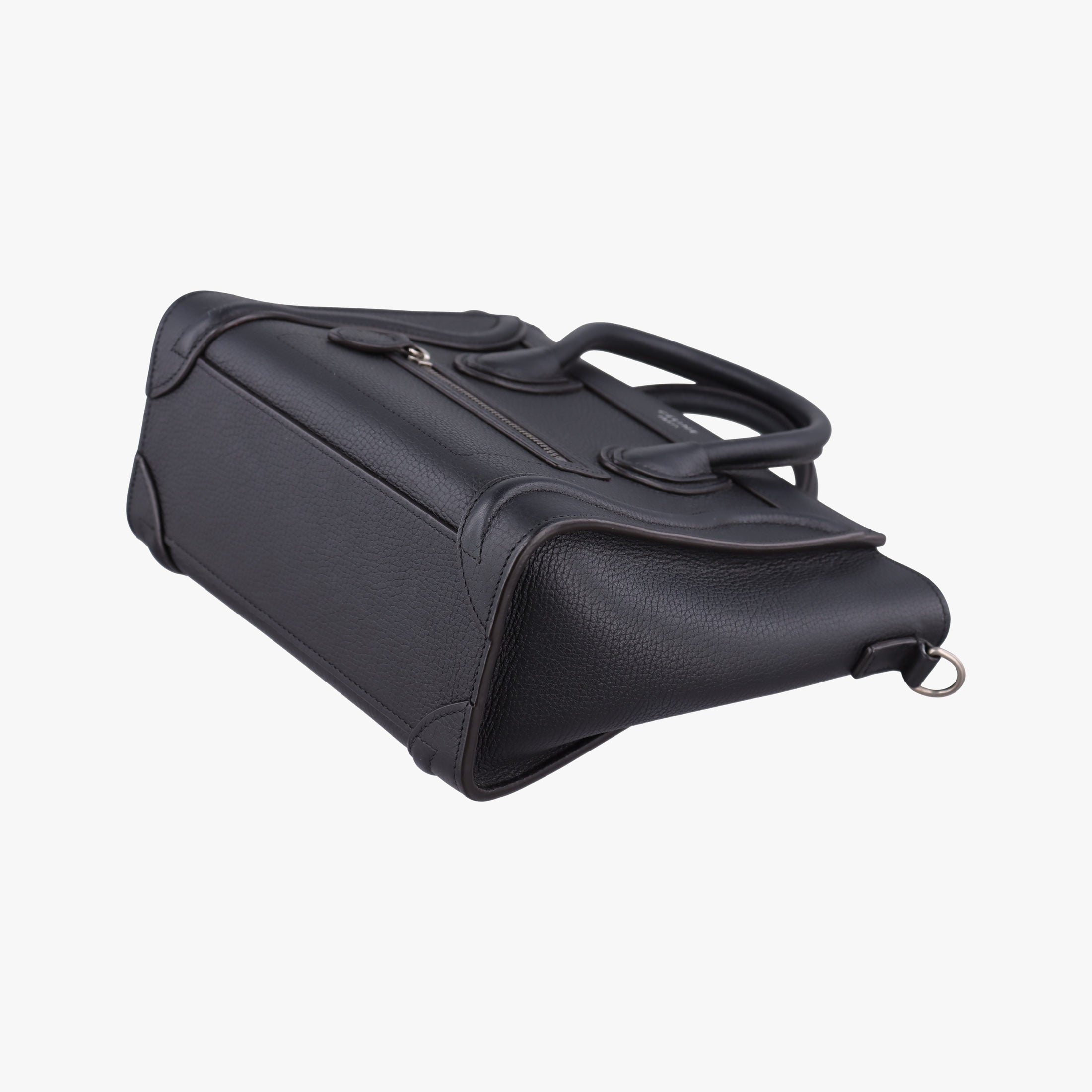 Pre-owned Celine Luggage nano Shopper Black Leather  shoulderbag | stylenewstar