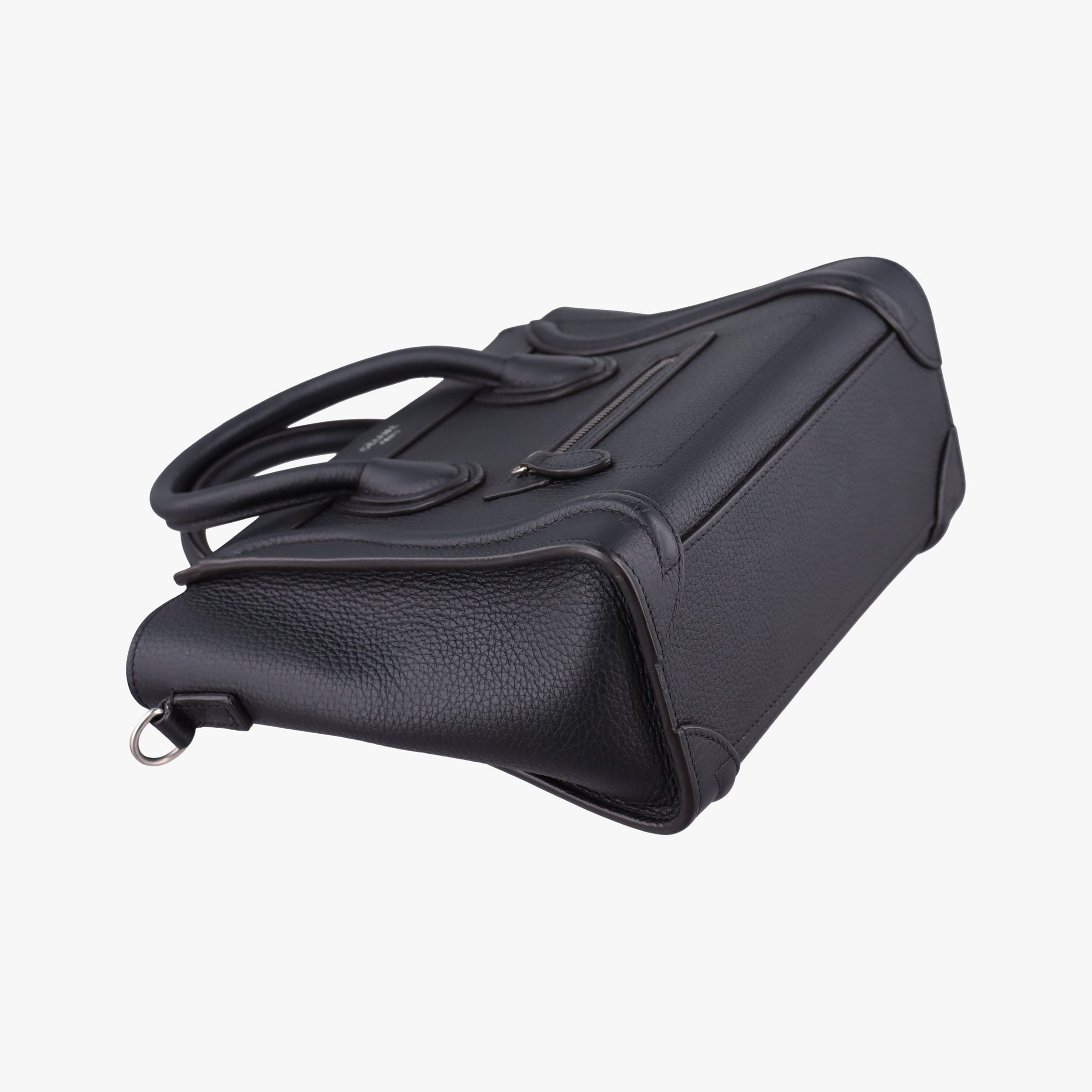 Pre-owned Celine Luggage nano Shopper Black Leather  shoulderbag | stylenewstar