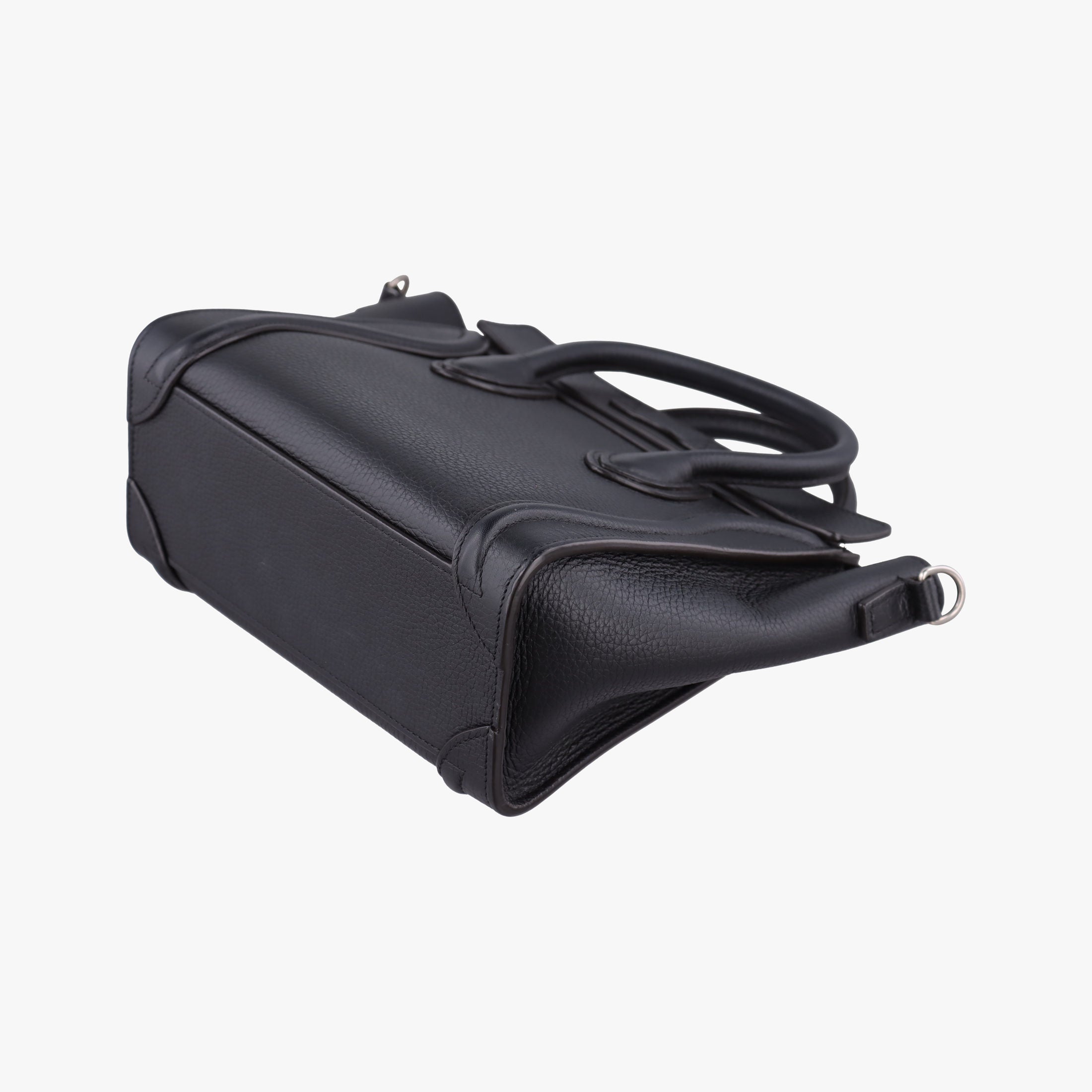 Pre-owned Celine Luggage nano Shopper Black Leather  shoulderbag | stylenewstar