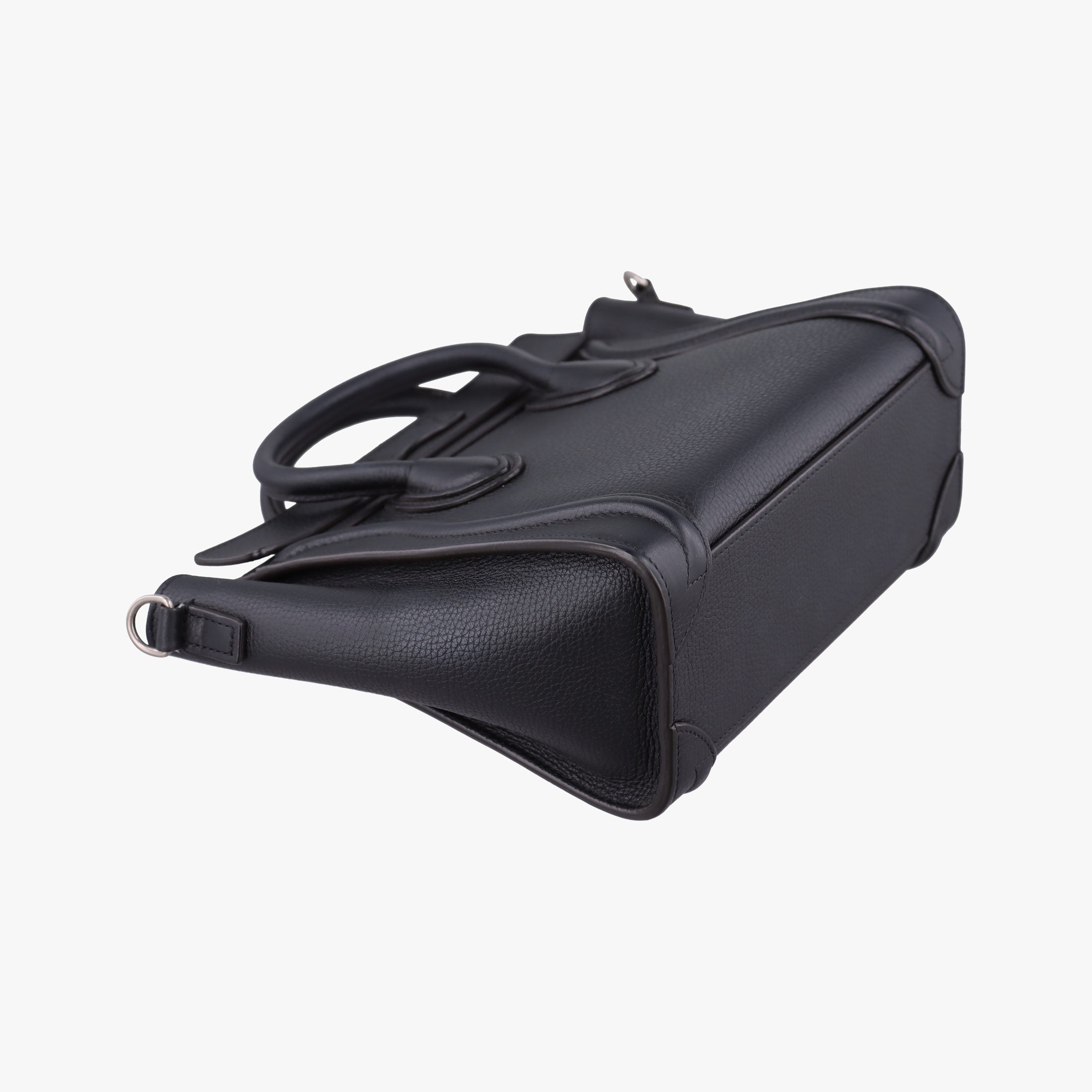 Pre-owned Celine Luggage nano Shopper Black Leather  shoulderbag | stylenewstar