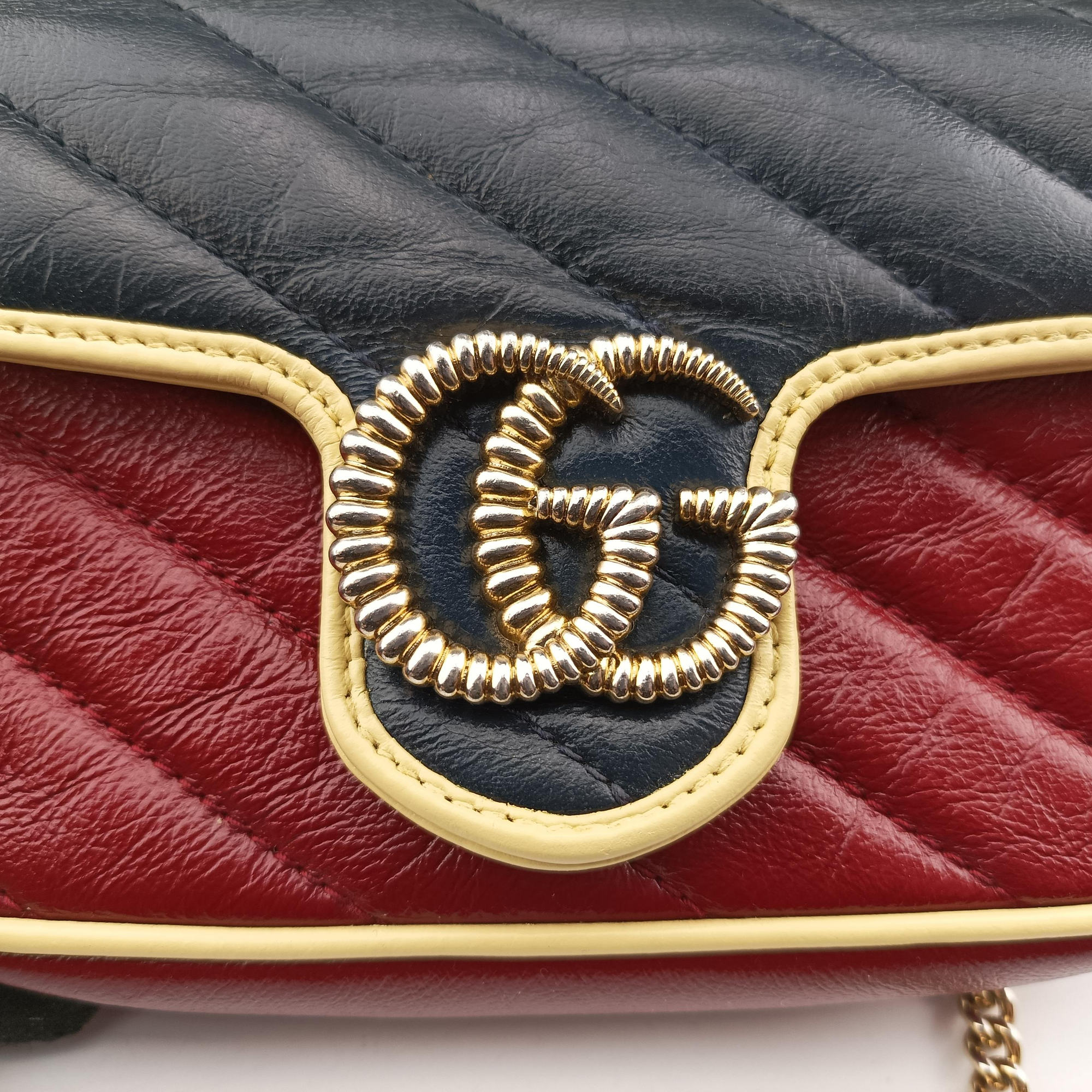 Secondhand Gucci GG Marmont Multicolour Leather 574969 shoulderbag | stylenewstar