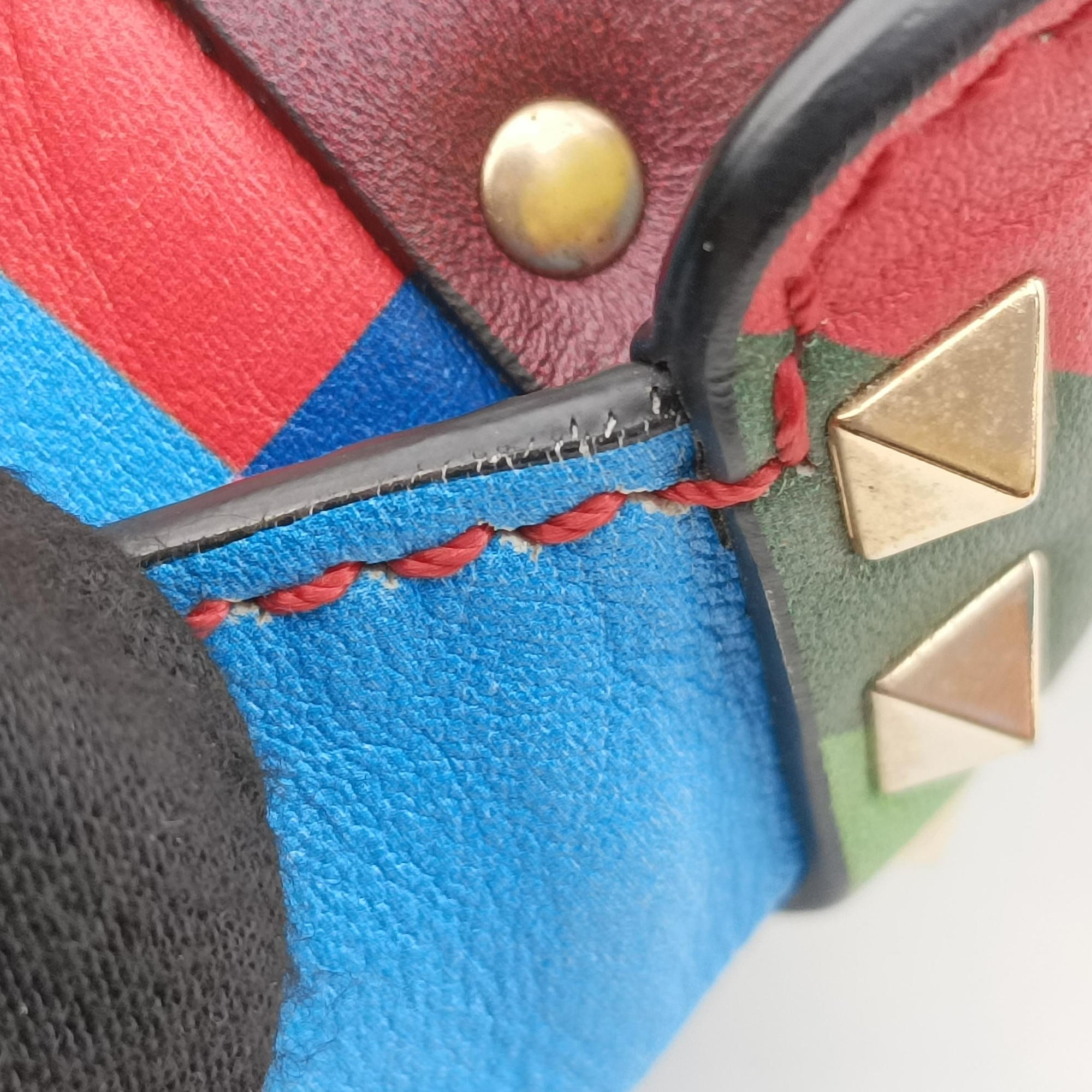 Pre-owned Valentino Rockstud Multicolour Leather  shoulderbag | stylenewstar