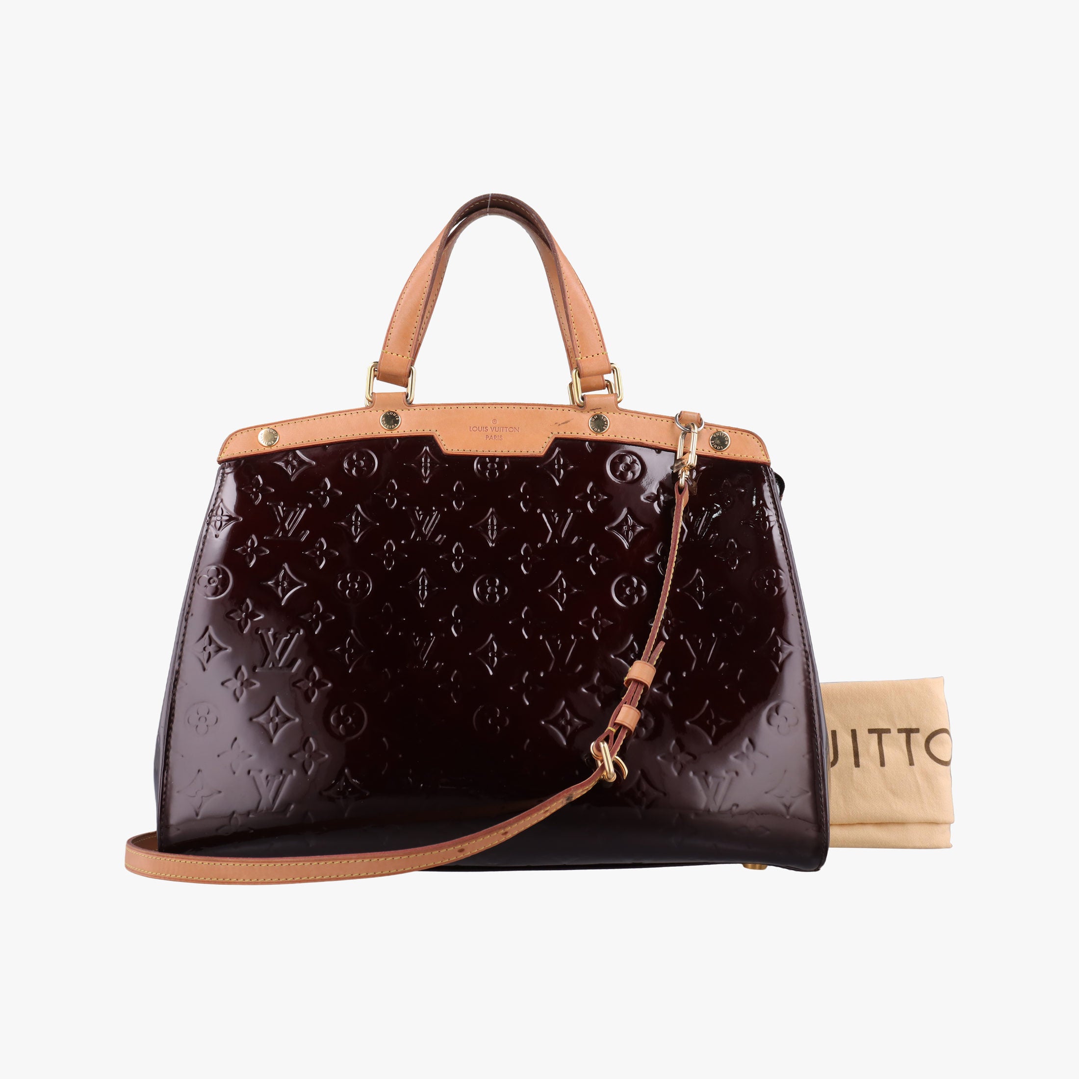 Vintage Louis Vuitton Brea MM ROUGE FAUVISTE Vernis M91690 shoulderbag | stylenewstar