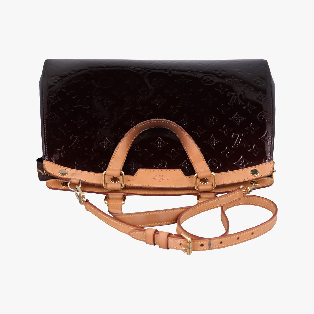 Vintage Louis Vuitton Brea MM ROUGE FAUVISTE Vernis M91690 shoulderbag | stylenewstar