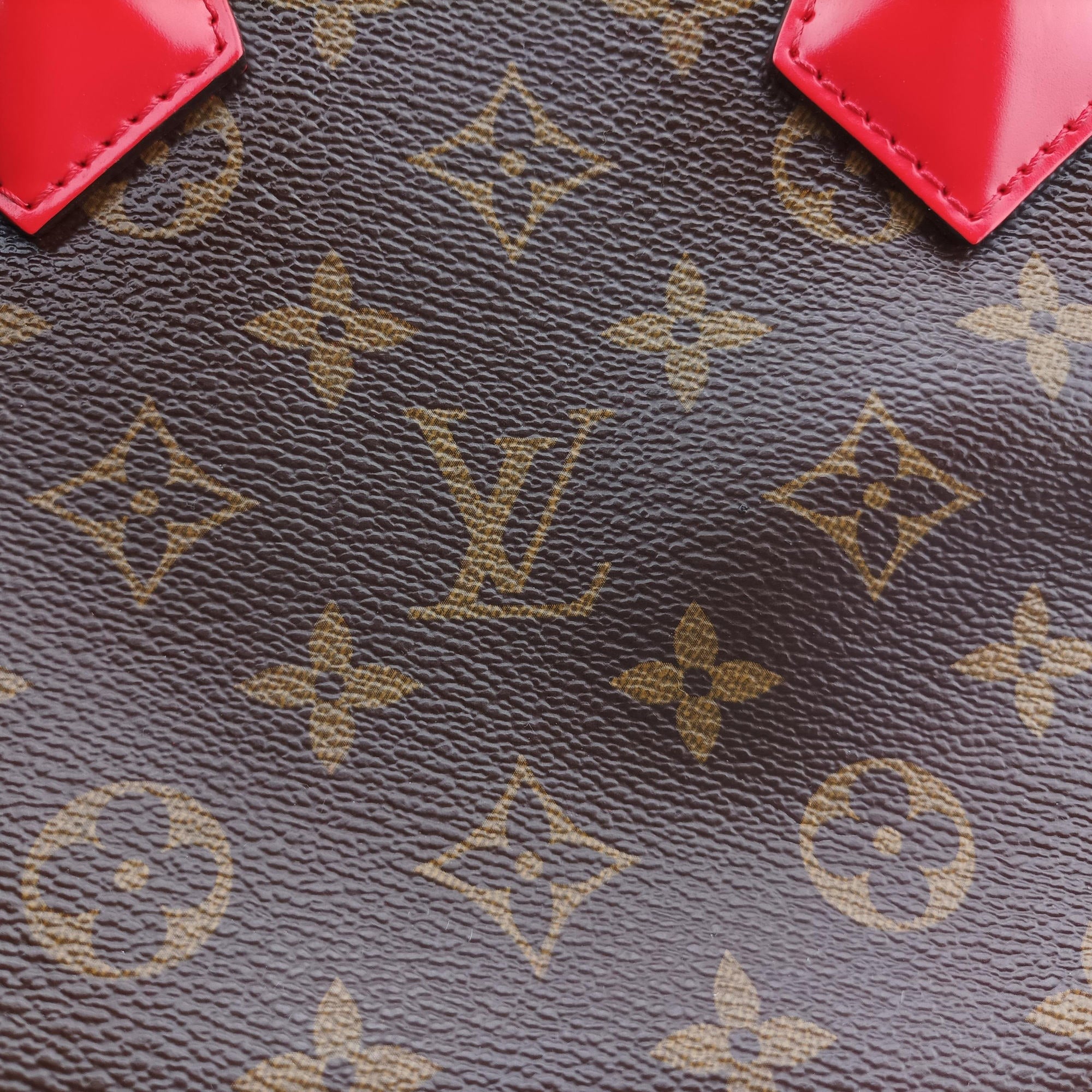 Pre-owned Louis Vuitton PHENIX PM brown×COQUELICOT Monogram Canvas×calf leather M41537 shoulderbag | stylenewstar
