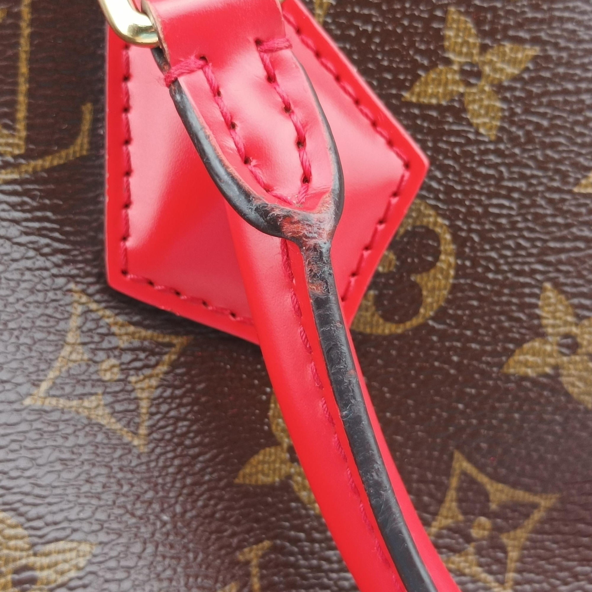Pre-owned Louis Vuitton PHENIX PM brown×COQUELICOT Monogram Canvas×calf leather M41537 shoulderbag | stylenewstar