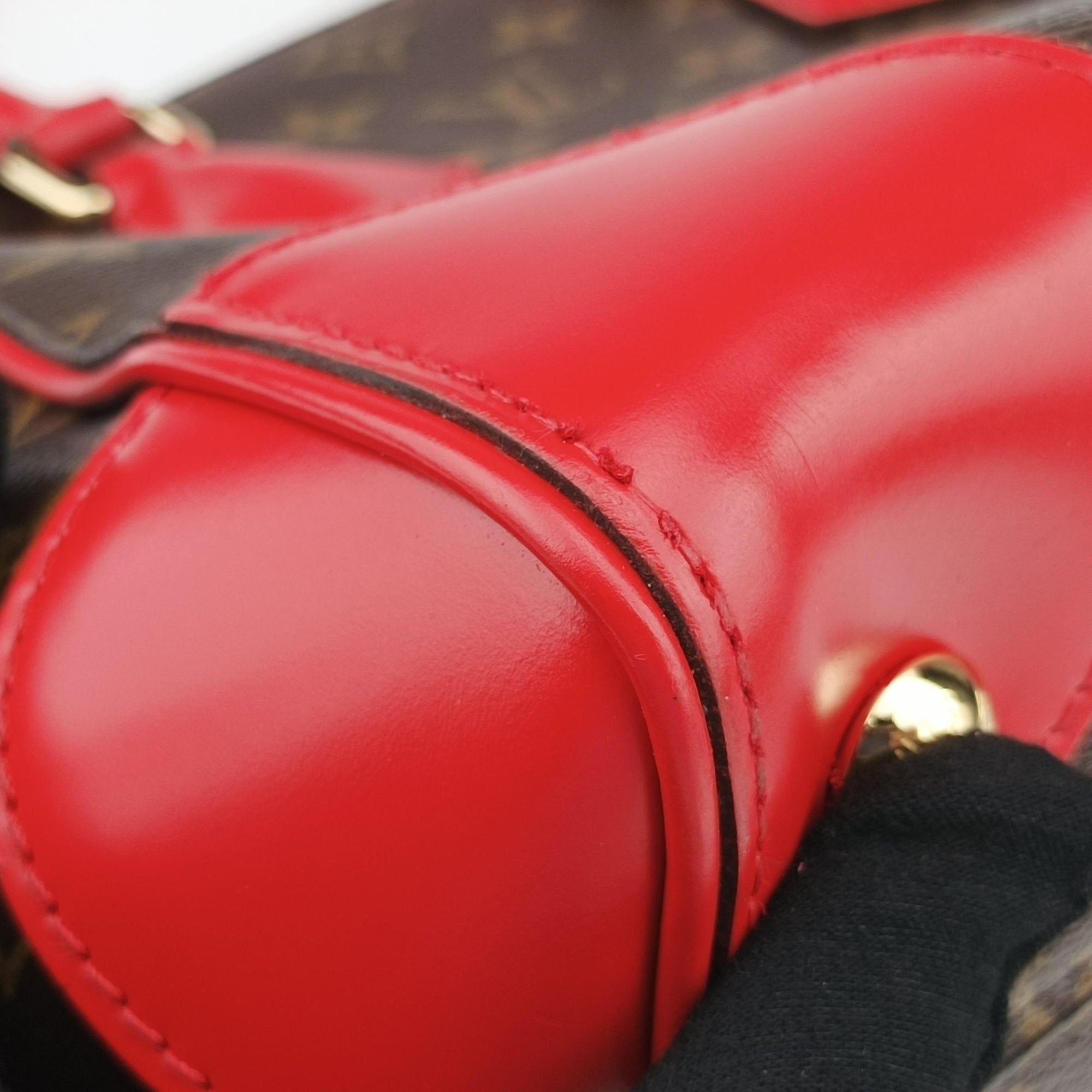Pre-owned Louis Vuitton PHENIX PM brown×COQUELICOT Monogram Canvas×calf leather M41537 shoulderbag | stylenewstar