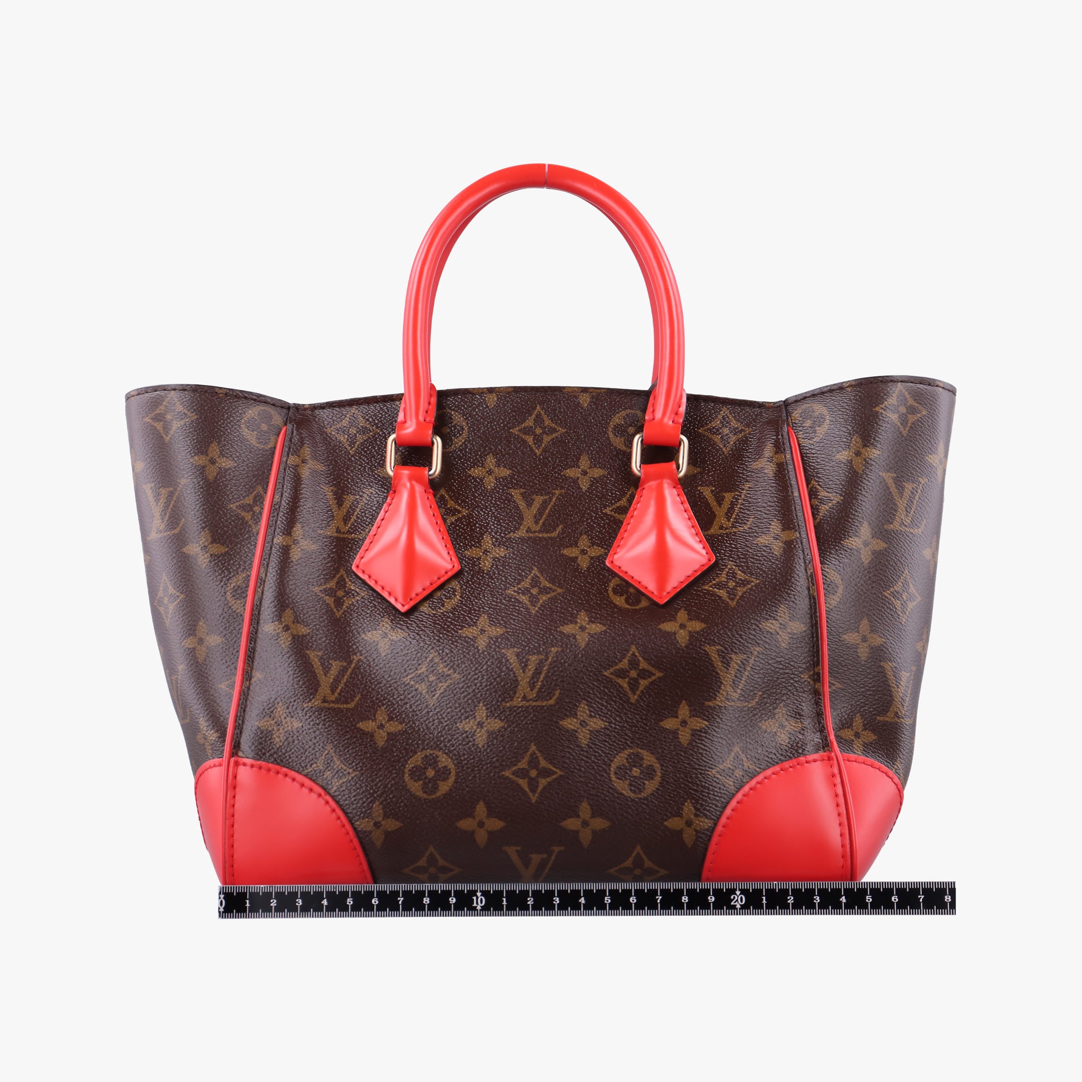 Pre-owned Louis Vuitton PHENIX PM brown×COQUELICOT Monogram Canvas×calf leather M41537 shoulderbag | stylenewstar