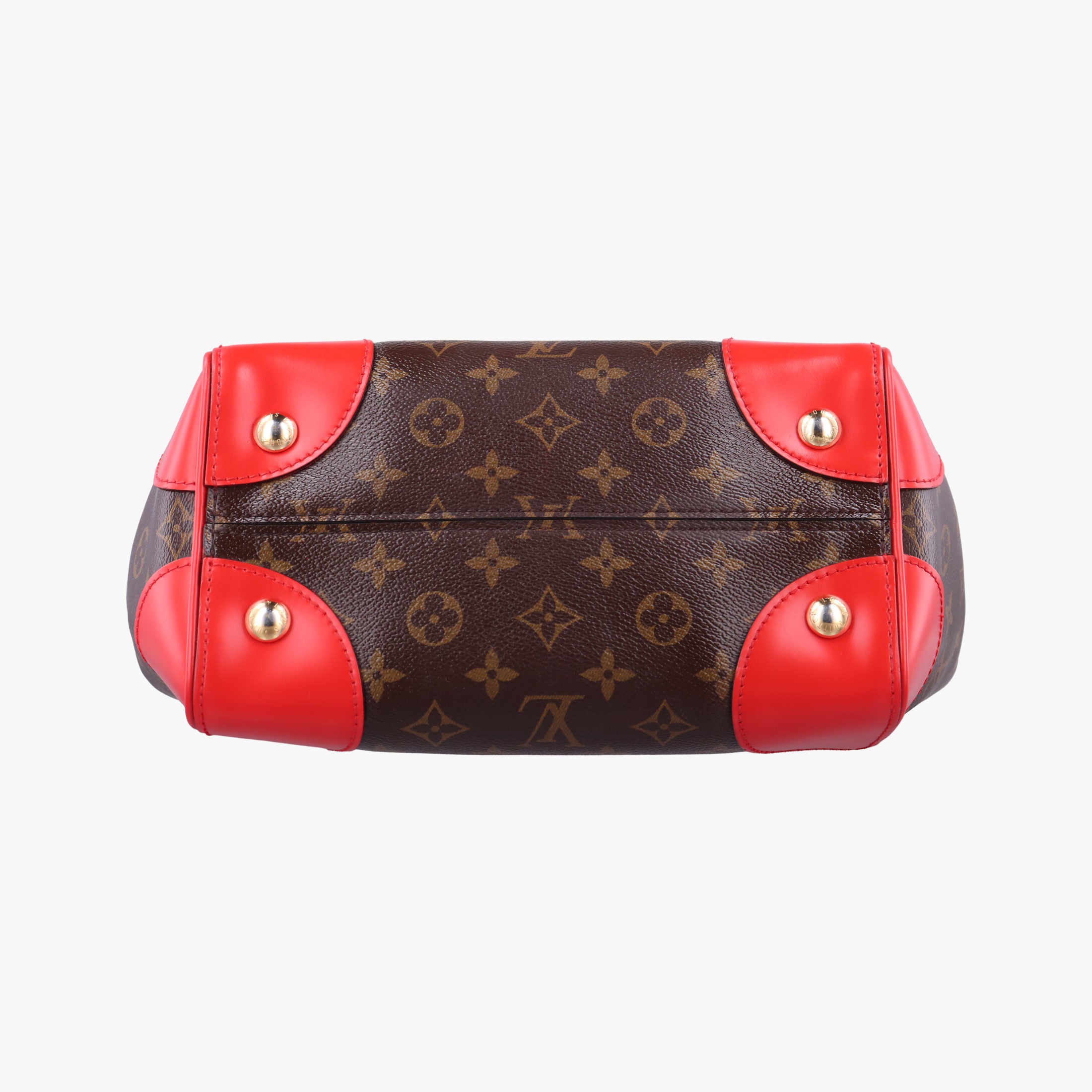 Pre-owned Louis Vuitton PHENIX PM brown×COQUELICOT Monogram Canvas×calf leather M41537 shoulderbag | stylenewstar