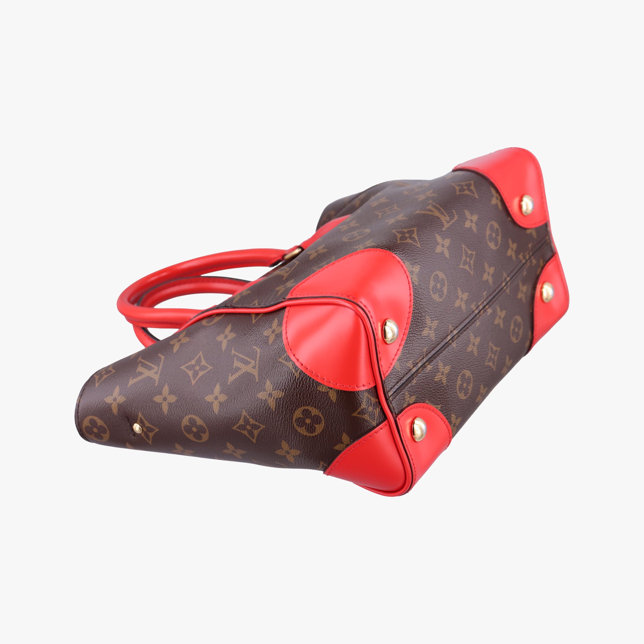Pre-owned Louis Vuitton PHENIX PM brown×COQUELICOT Monogram Canvas×calf leather M41537 shoulderbag | stylenewstar