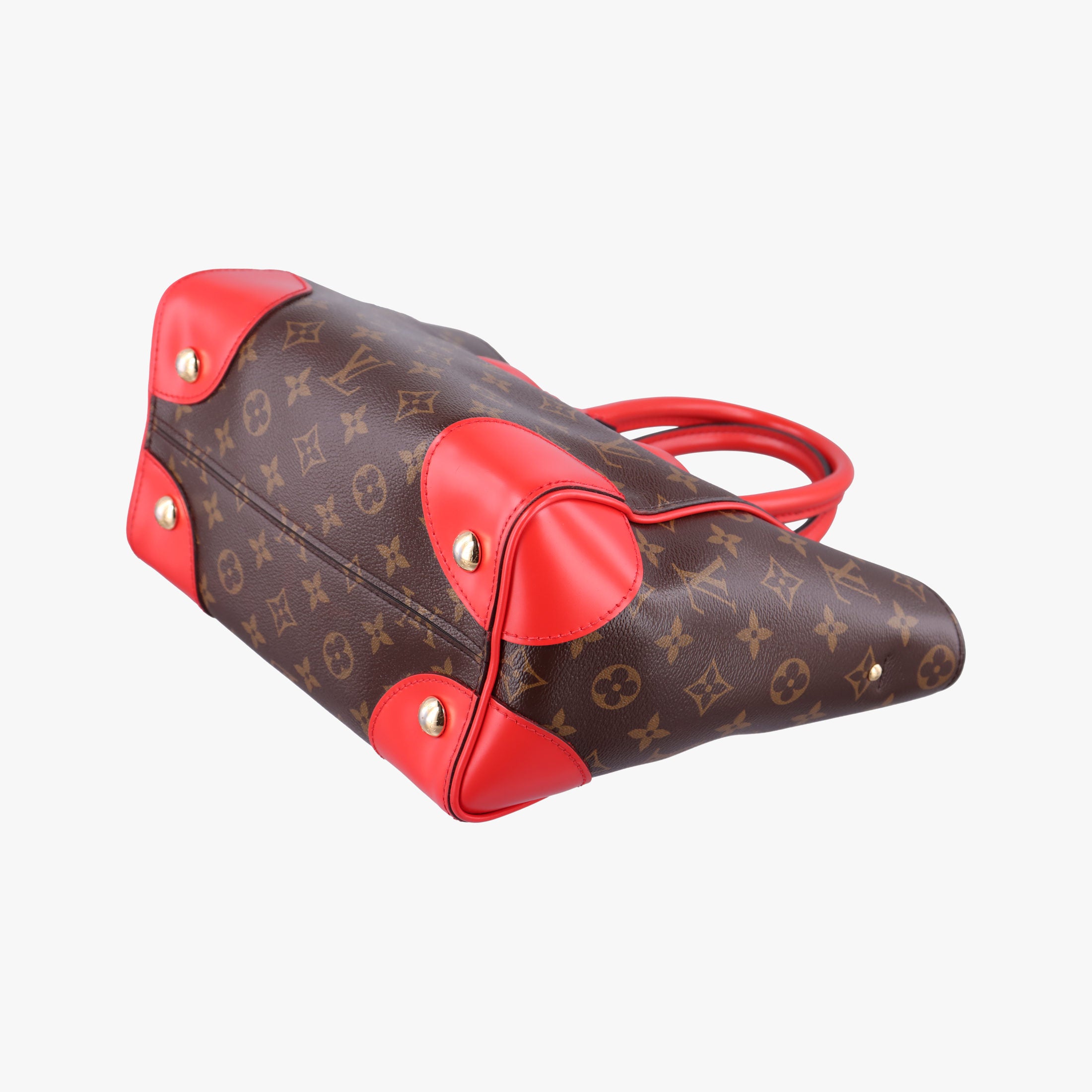 Pre-owned Louis Vuitton PHENIX PM brown×COQUELICOT Monogram Canvas×calf leather M41537 shoulderbag | stylenewstar