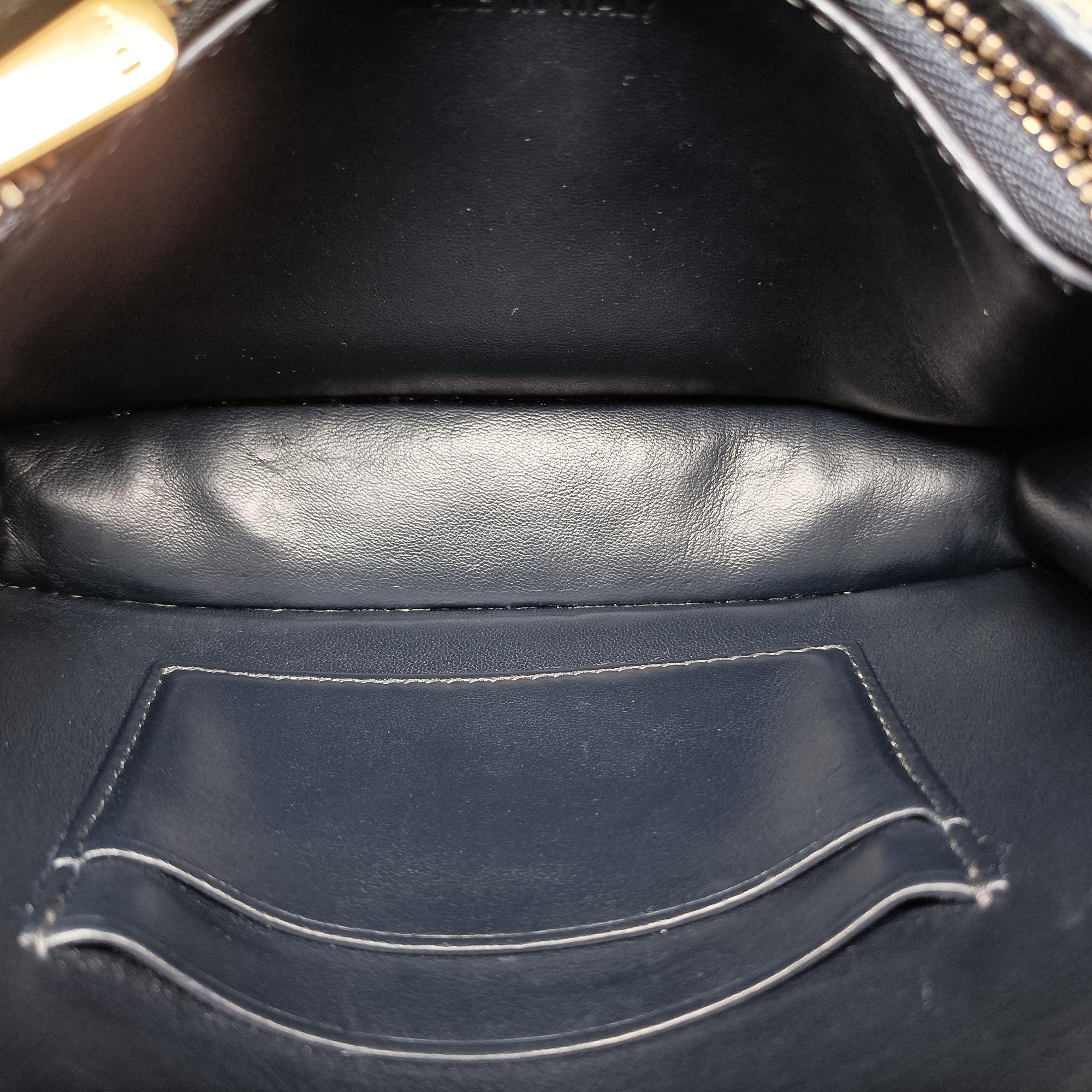 Pre-owned Christian Dior Saddle Navy×Gray Jacquard  bum bag/waist bag | stylenewstar
