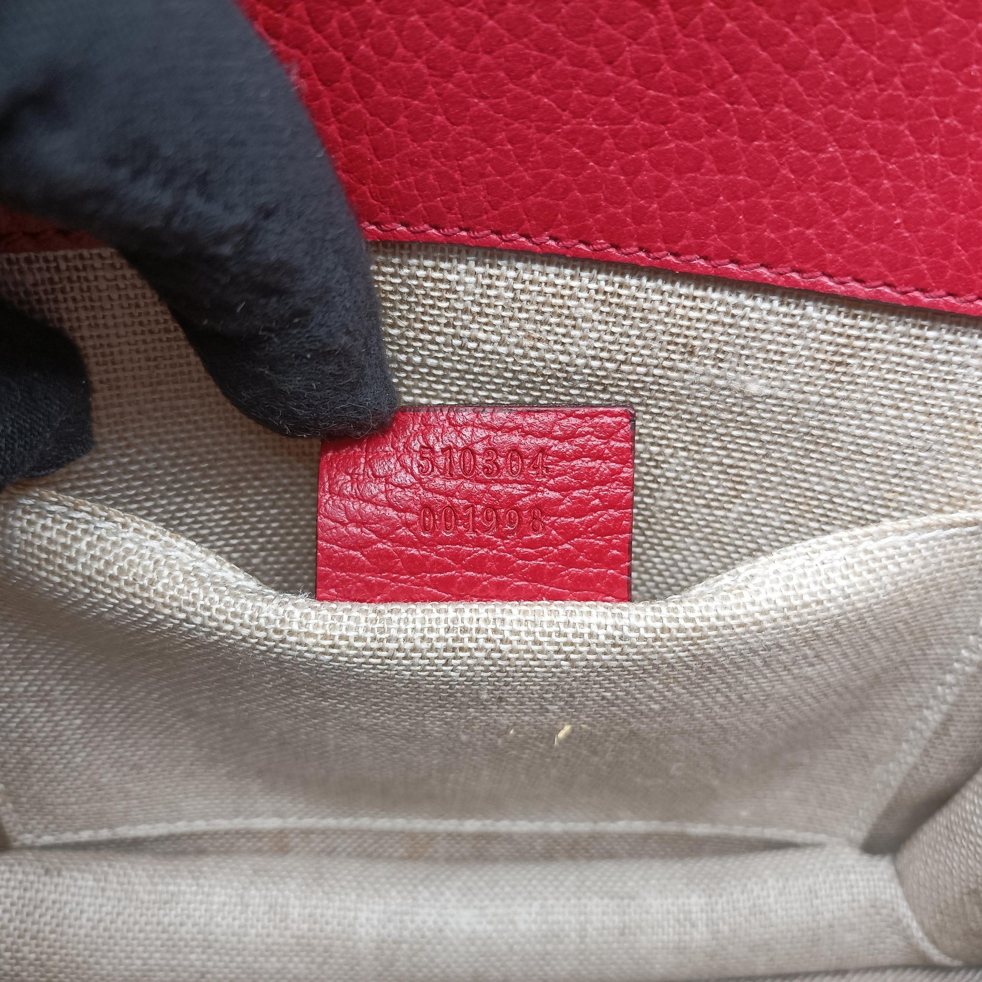 Pre-owned Gucci Interlocking G Red Leather 510304 shoulderbag | stylenewstar