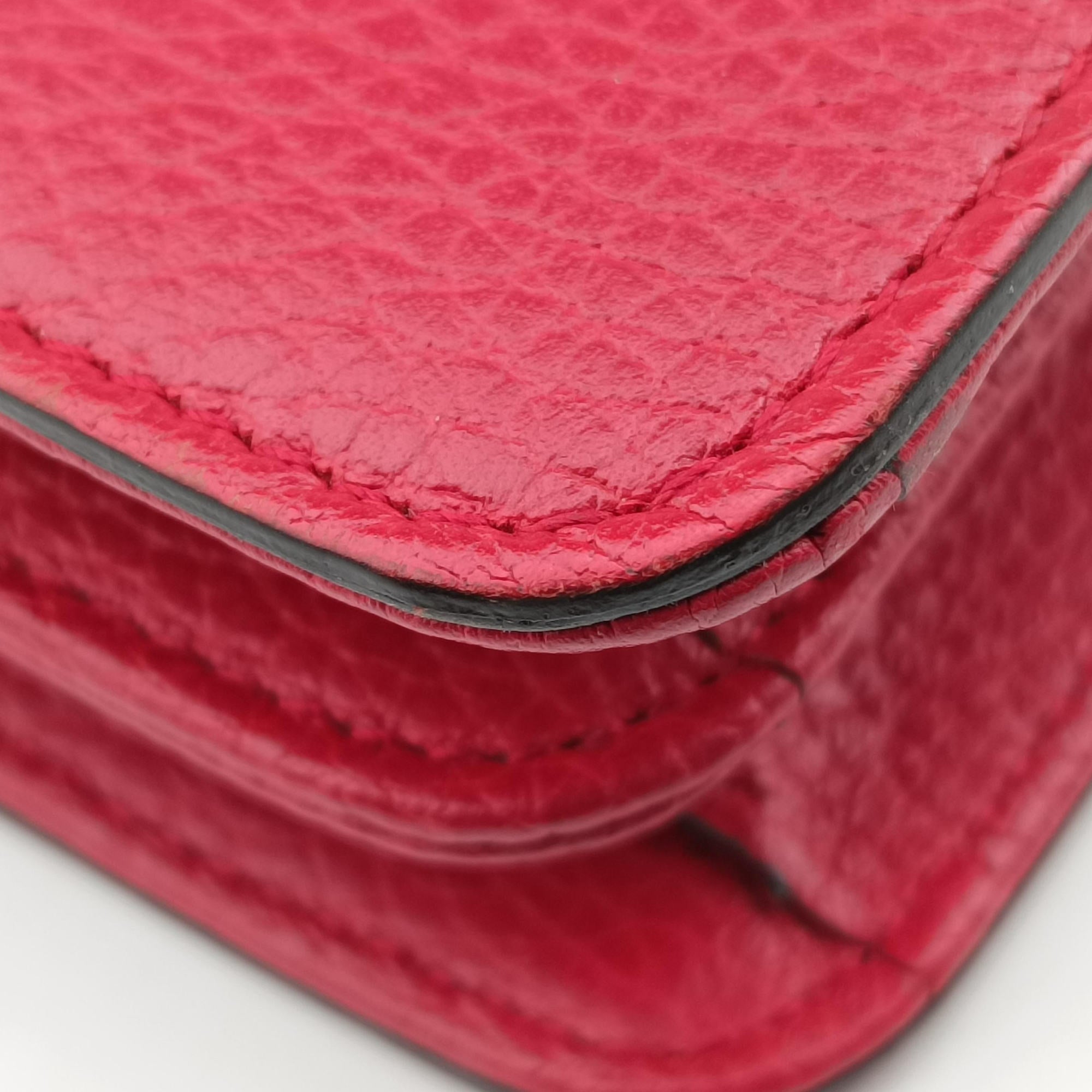 Pre-owned Gucci Interlocking G Red Leather 510304 shoulderbag | stylenewstar