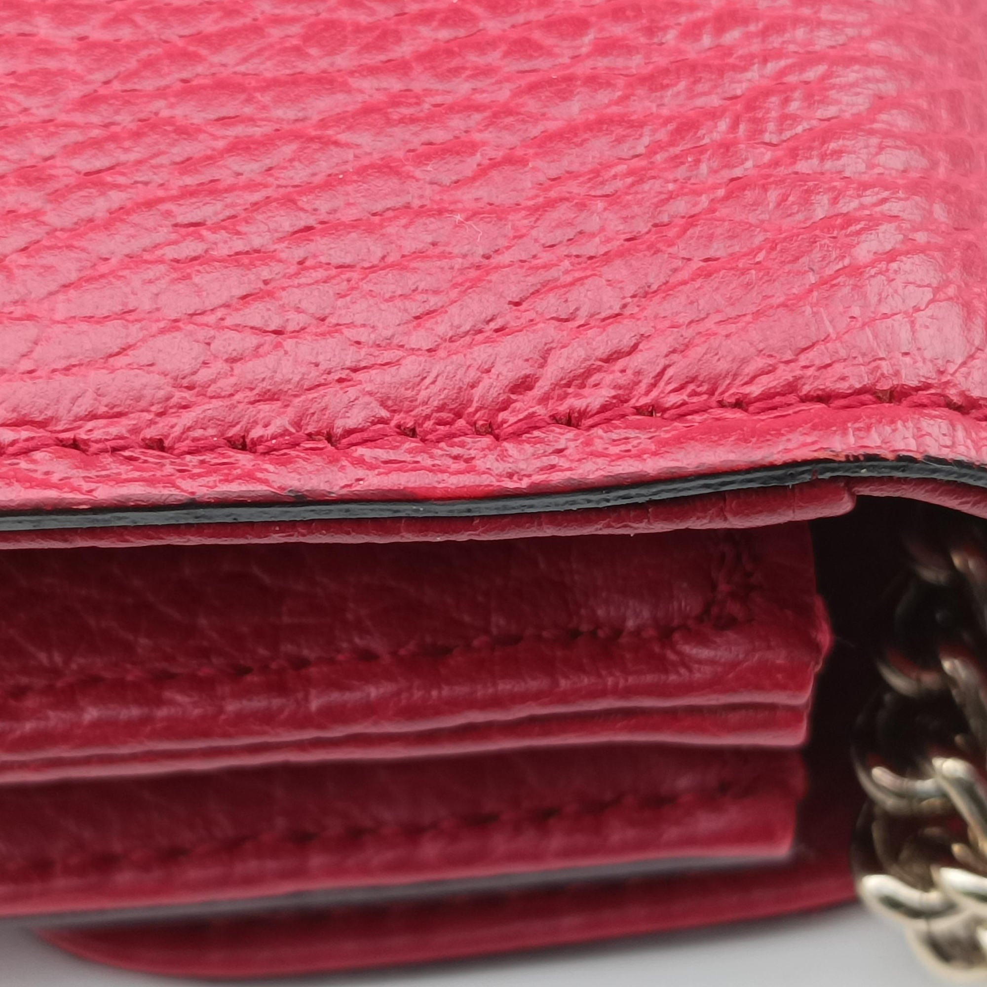 Pre-owned Gucci Interlocking G Red Leather 510304 shoulderbag | stylenewstar