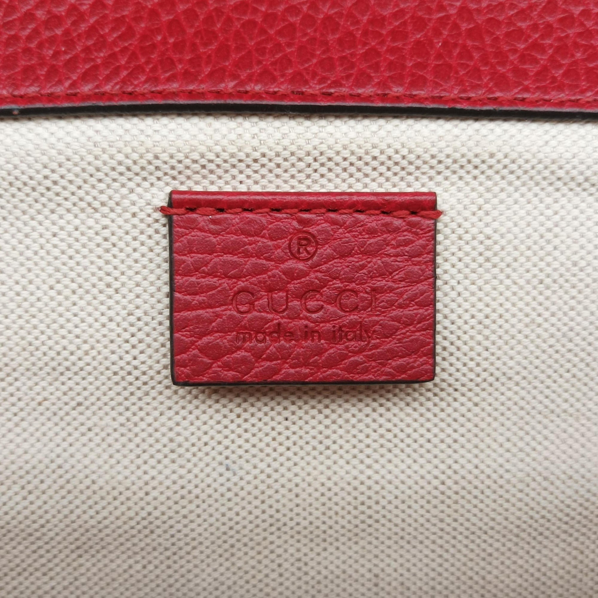 Secondhand Gucci Dionysus Red Leather 400249 shoulderbag | stylenewstar
