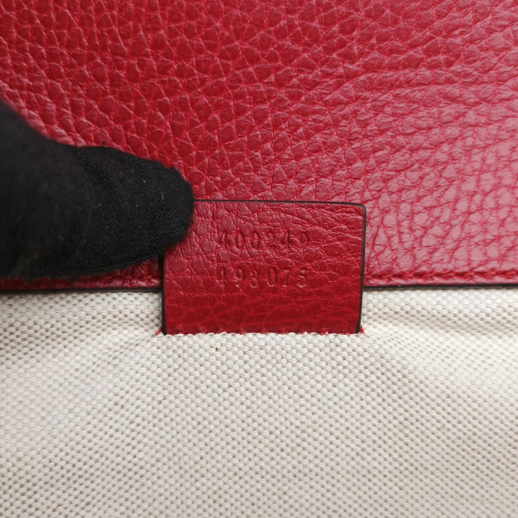 Secondhand Gucci Dionysus Red Leather 400249 shoulderbag | stylenewstar