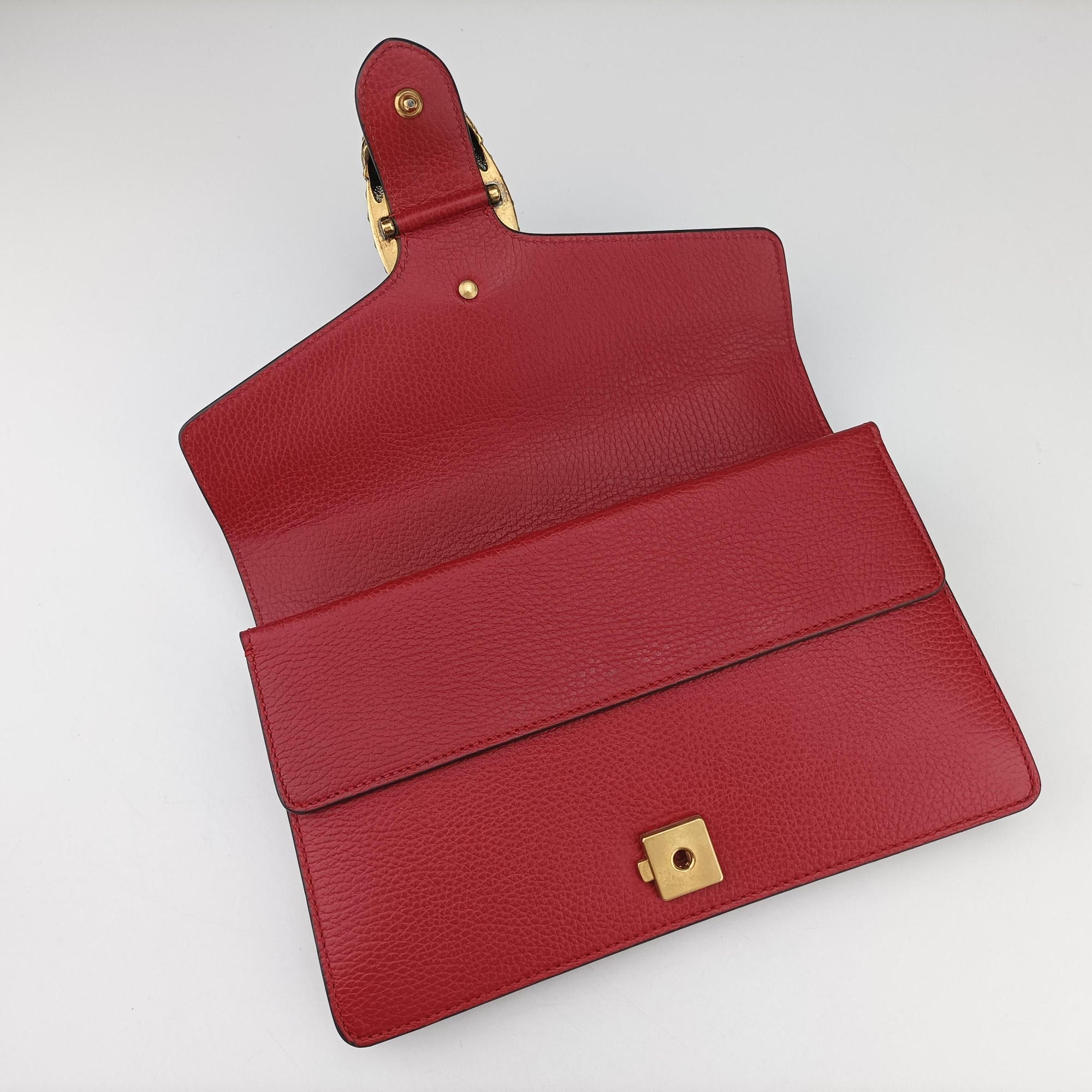 Secondhand Gucci Dionysus Red Leather 400249 shoulderbag | stylenewstar