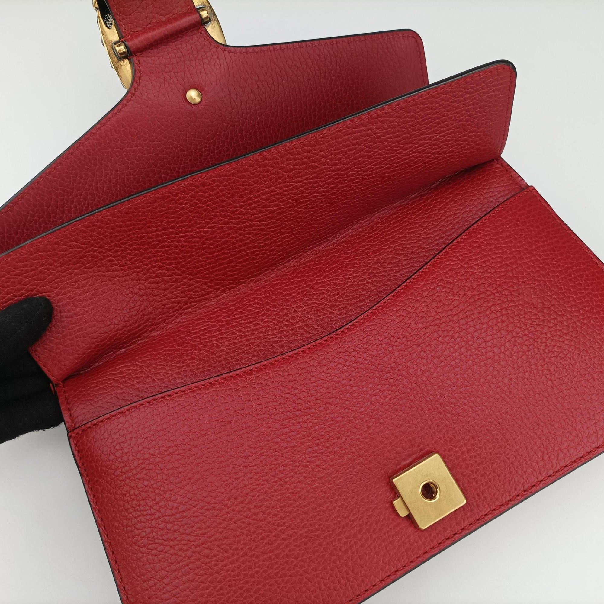 Secondhand Gucci Dionysus Red Leather 400249 shoulderbag | stylenewstar