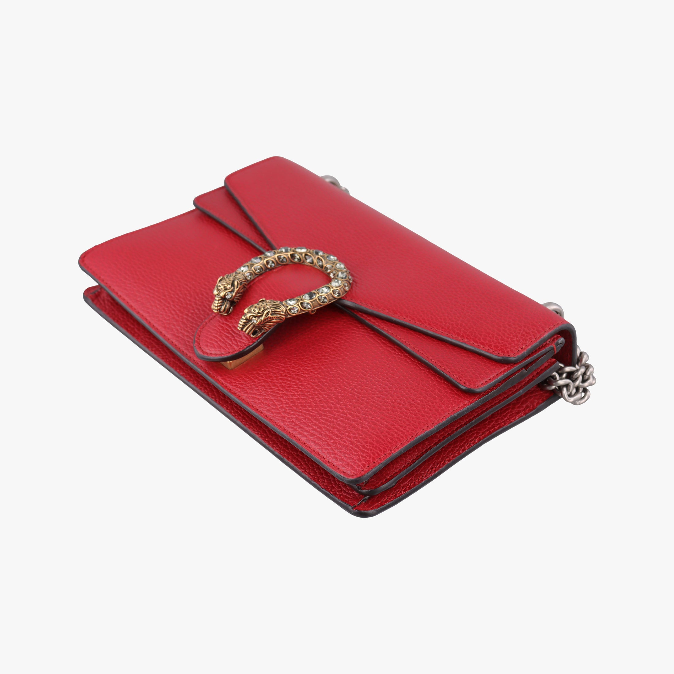 Secondhand Gucci Dionysus Red Leather 400249 shoulderbag | stylenewstar