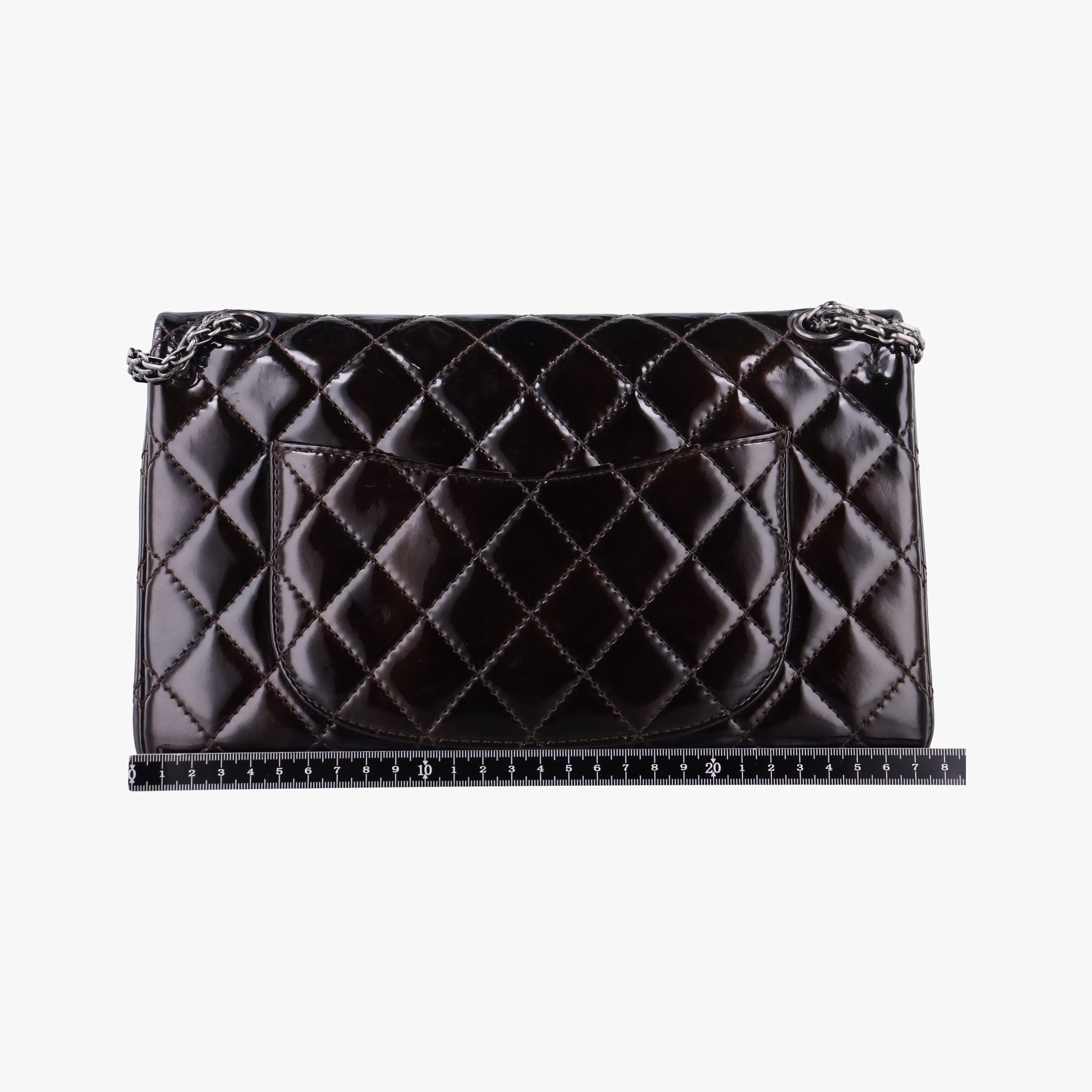 Vintage Chanel 2.55 double flap Matelasse Burgundy Patent Leather A37587 shoulderbag | stylenewstar