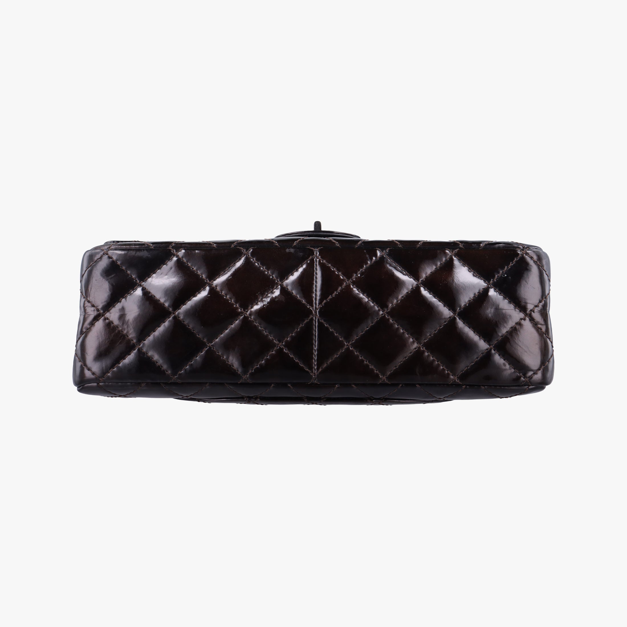 Vintage Chanel 2.55 double flap Matelasse Burgundy Patent Leather A37587 shoulderbag | stylenewstar
