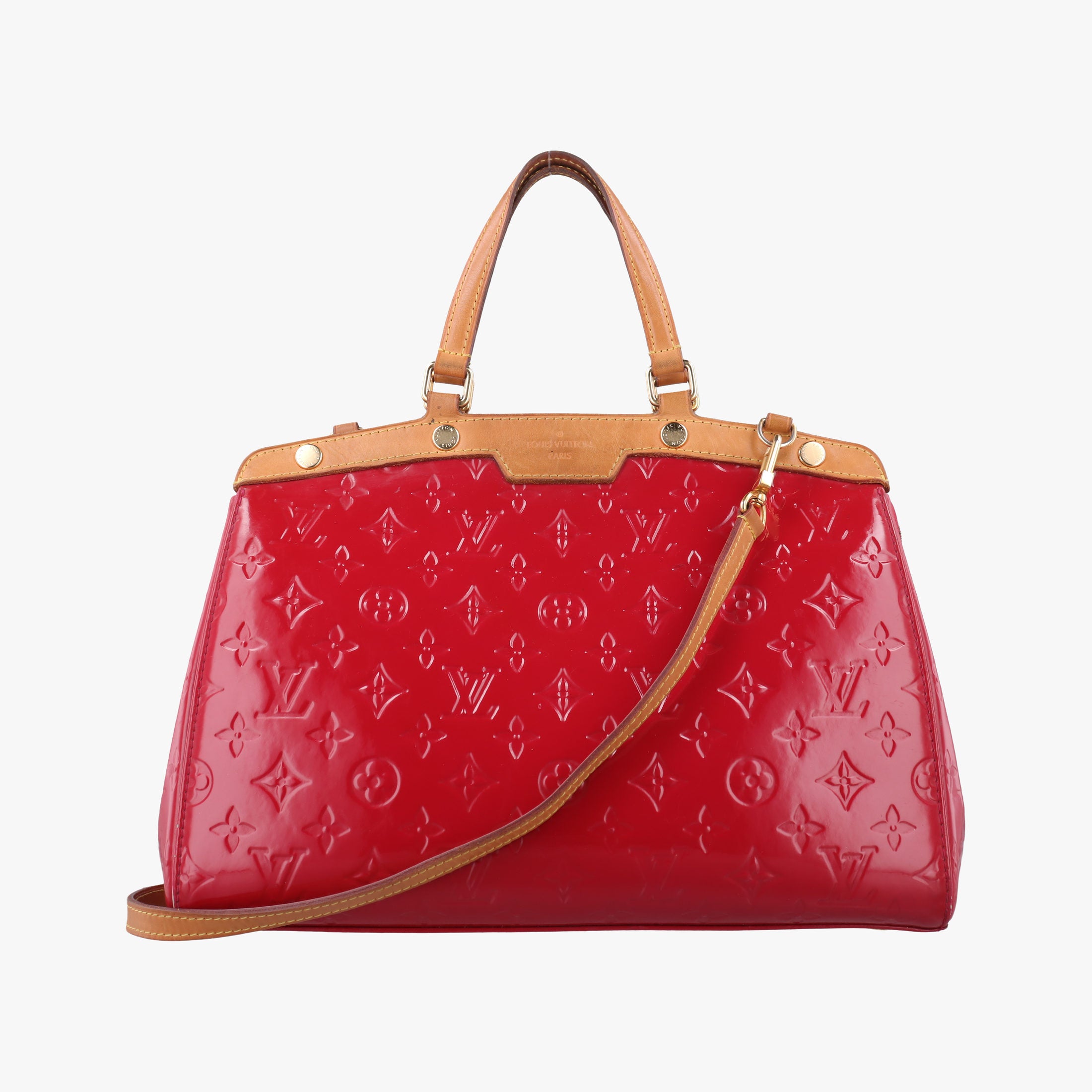 Pre-owned Louis Vuitton Brea MM ROSE INDIEN Vernis M91798 shoulderbag | stylenewstar