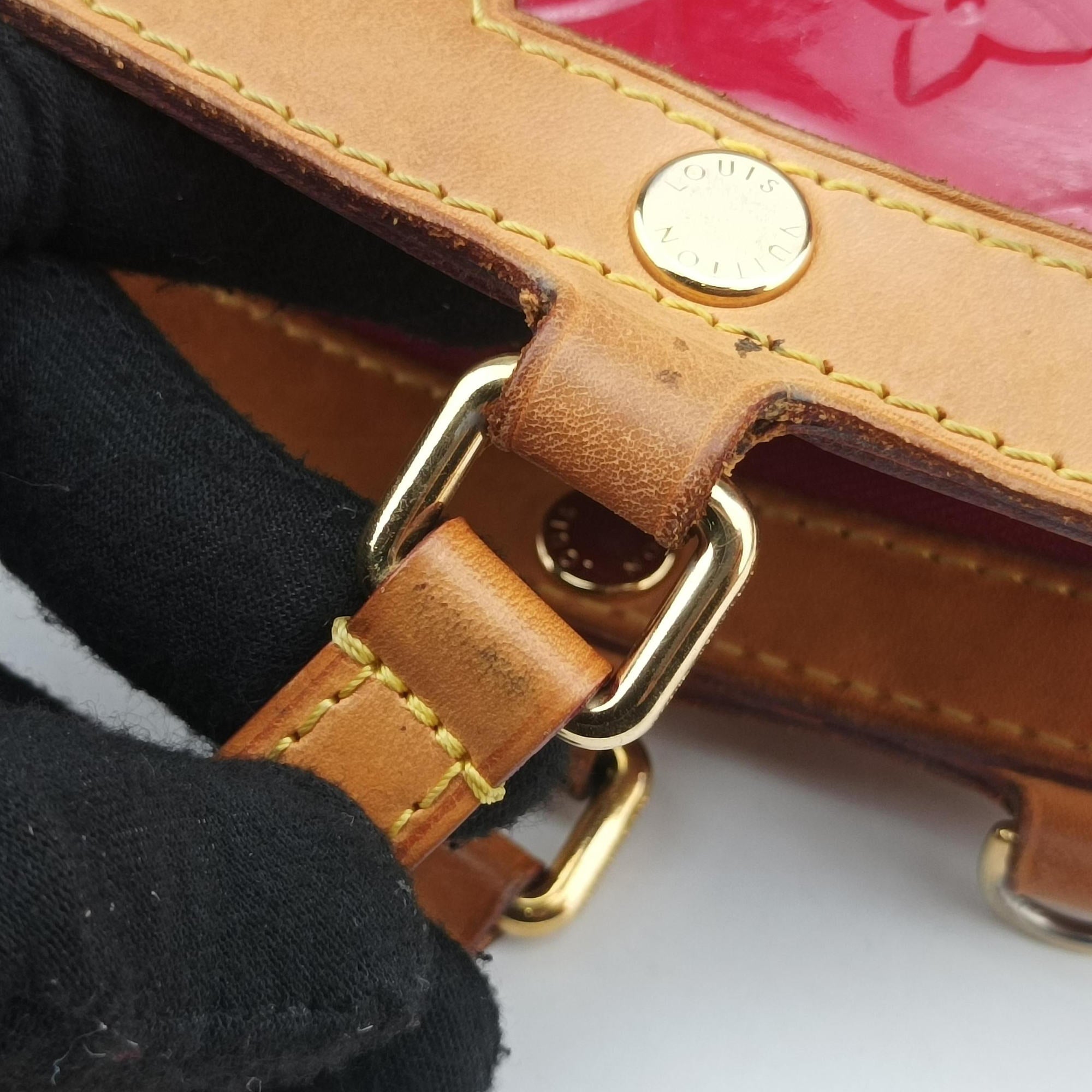Pre-owned Louis Vuitton Brea MM ROSE INDIEN Vernis M91798 shoulderbag | stylenewstar