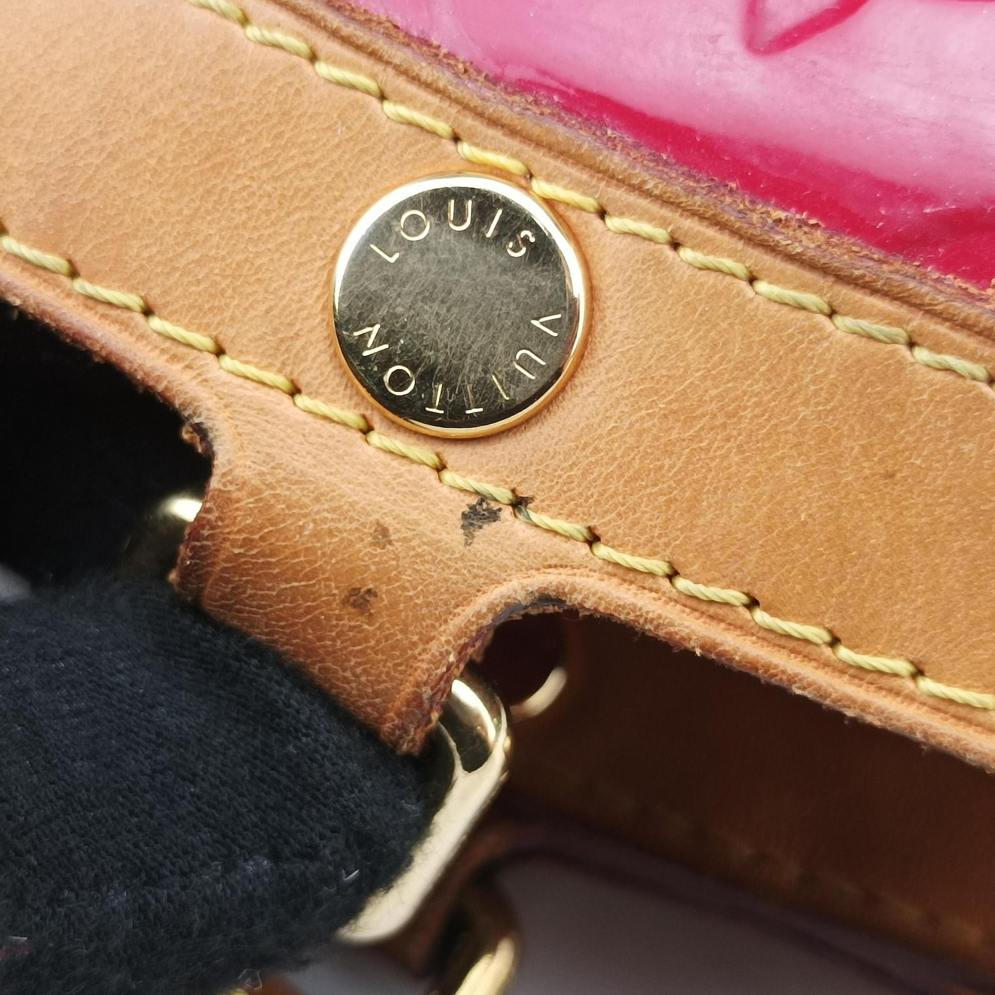 Pre-owned Louis Vuitton Brea MM ROSE INDIEN Vernis M91798 shoulderbag | stylenewstar