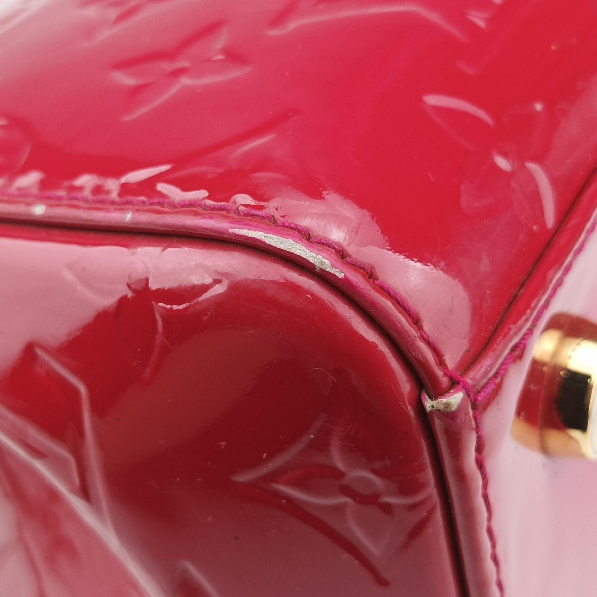 Pre-owned Louis Vuitton Brea MM ROSE INDIEN Vernis M91798 shoulderbag | stylenewstar