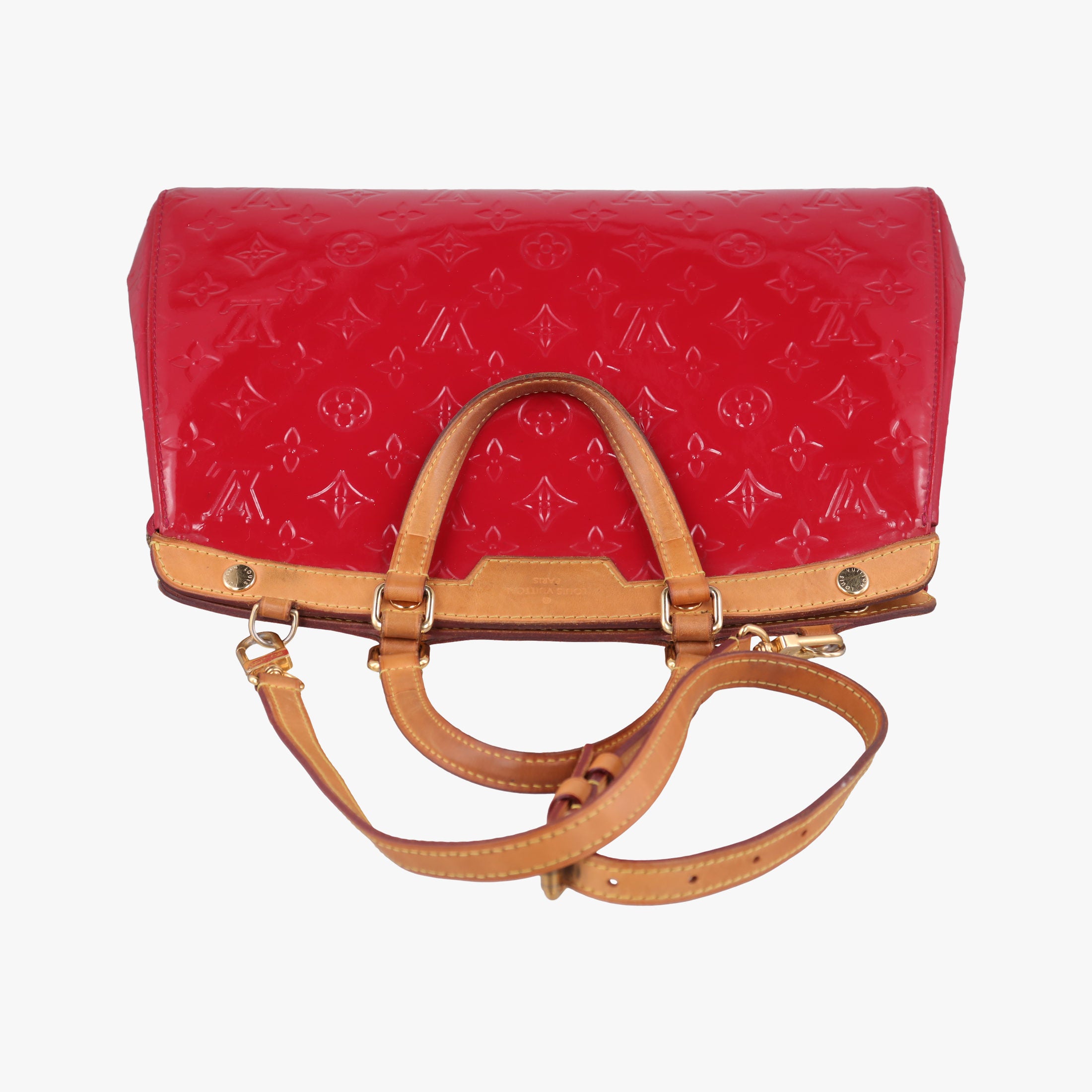 Pre-owned Louis Vuitton Brea MM ROSE INDIEN Vernis M91798 shoulderbag | stylenewstar