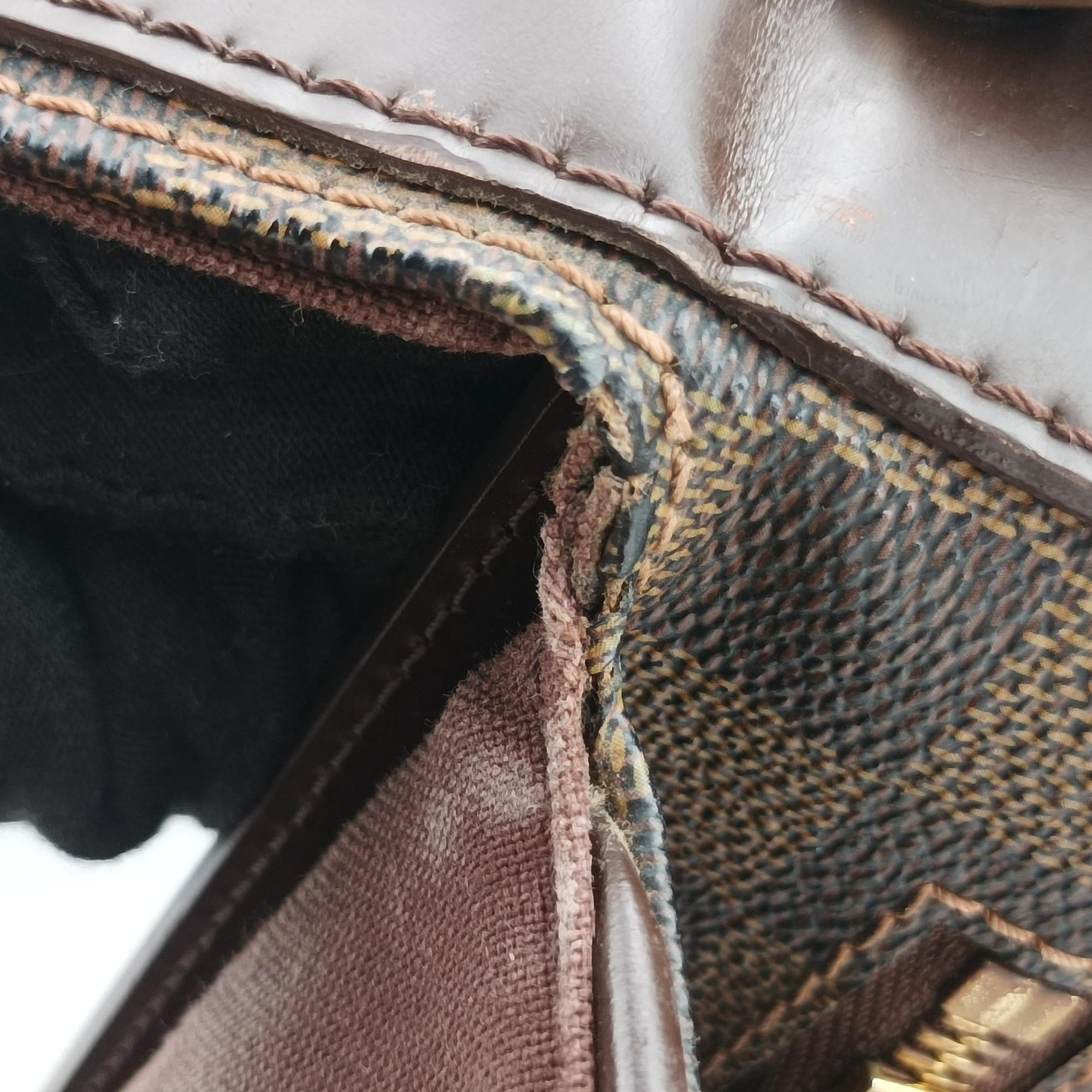 Secondhand Louis Vuitton SPENCER EBENE Damier　Canvas N58021 shoulderbag | stylenewstar
