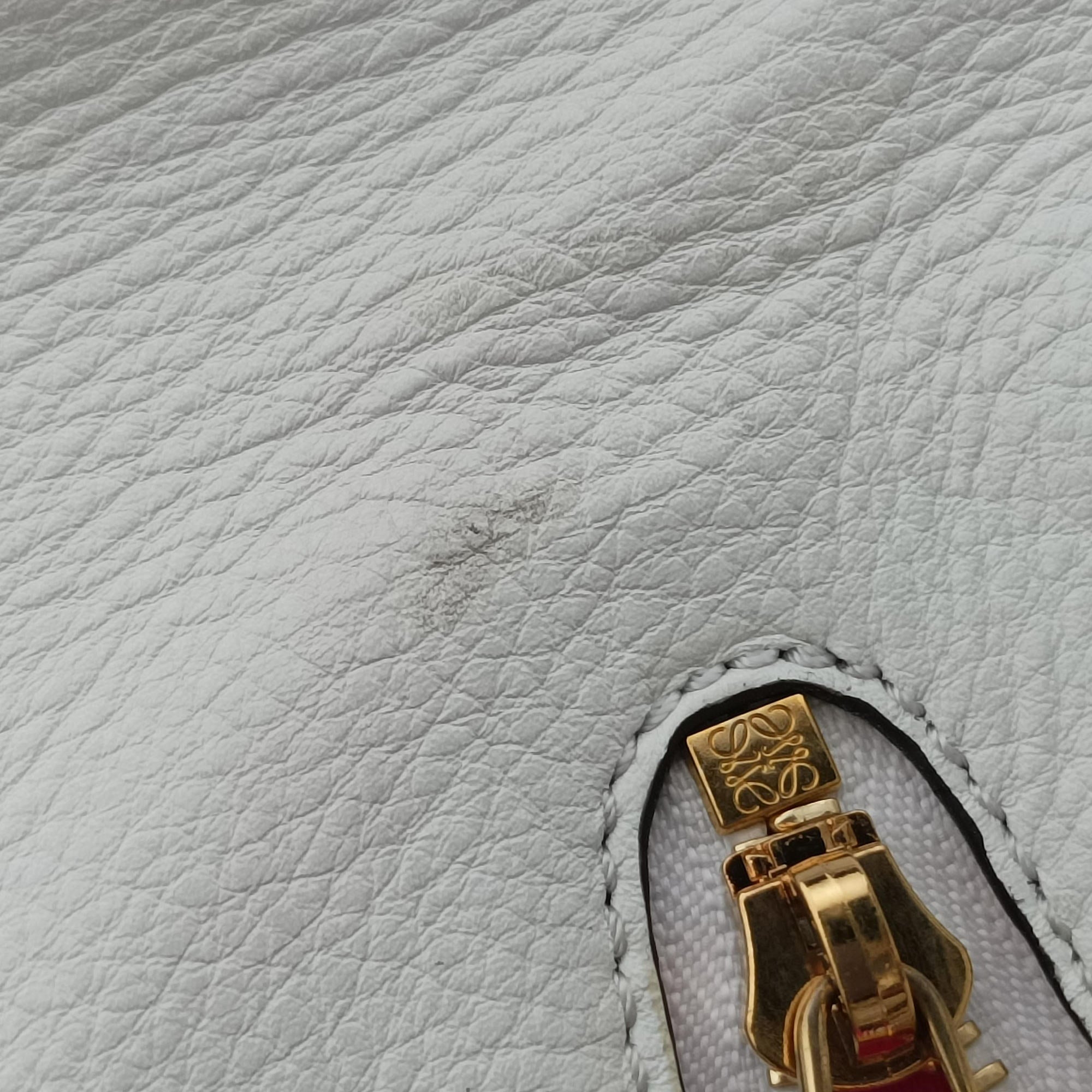 Pre-owned Loewe Hammock Rose×white Leather  shoulderbag | stylenewstar