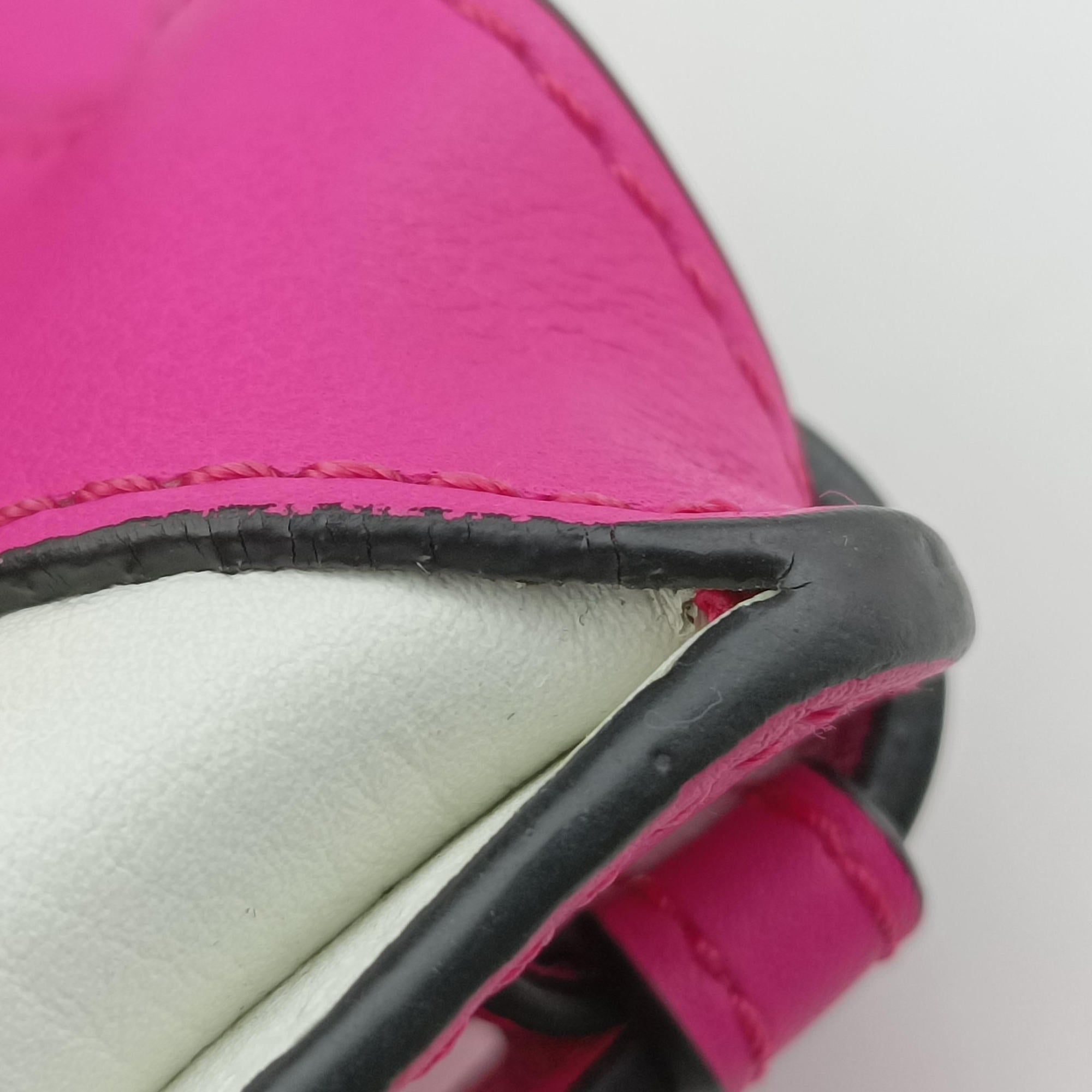 Pre-owned Loewe Hammock Rose×white Leather  shoulderbag | stylenewstar