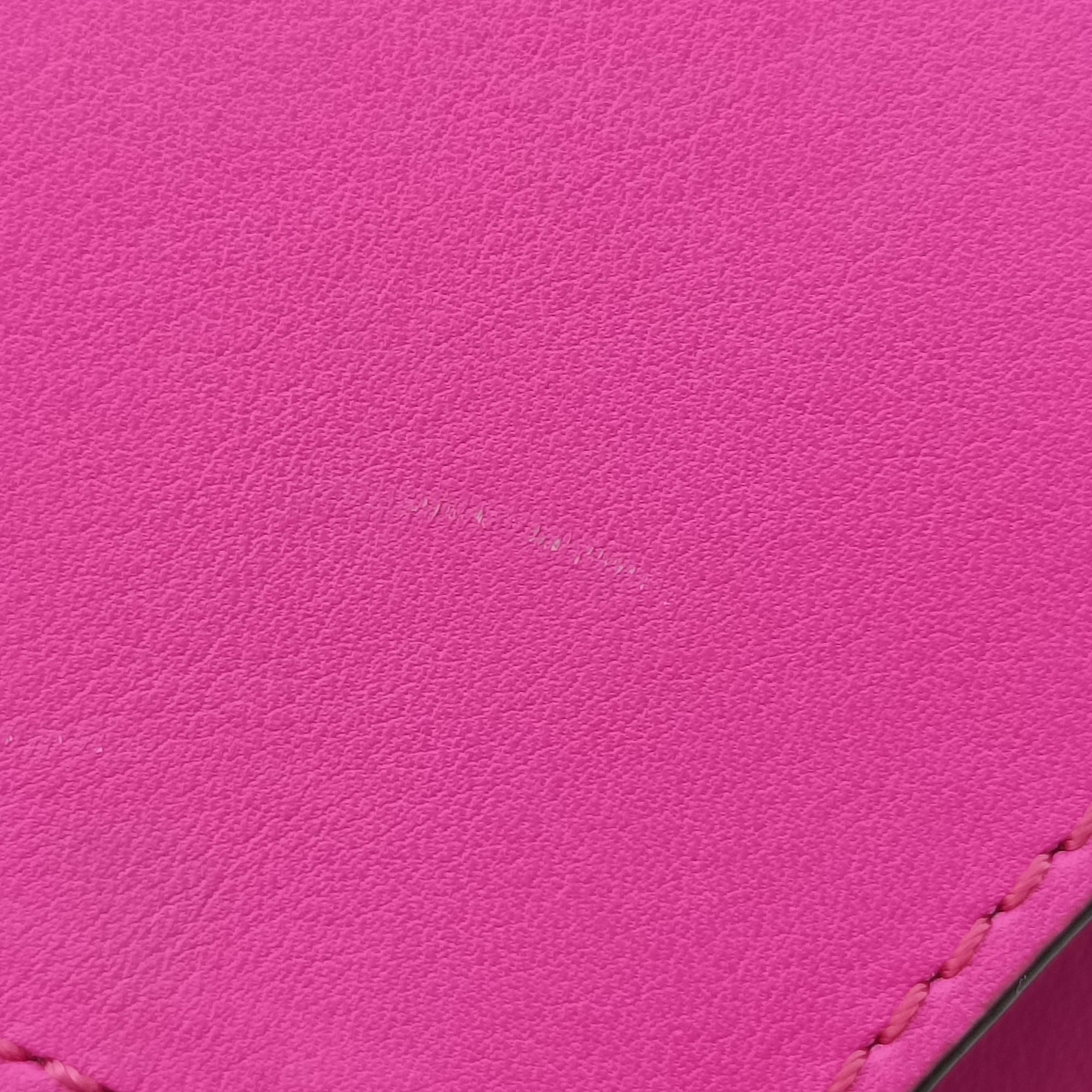 Pre-owned Loewe Hammock Rose×white Leather  shoulderbag | stylenewstar