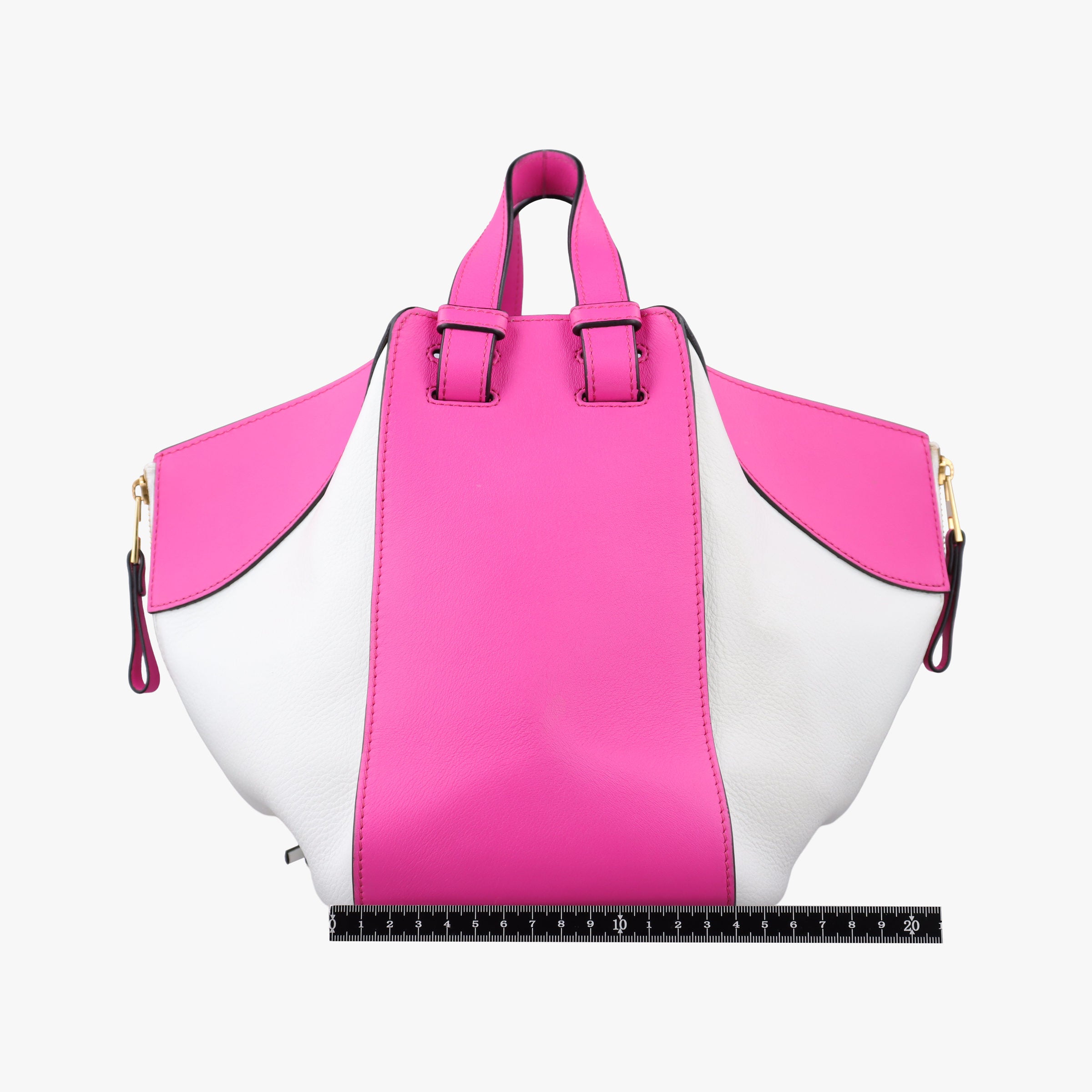 Pre-owned Loewe Hammock Rose×white Leather  shoulderbag | stylenewstar