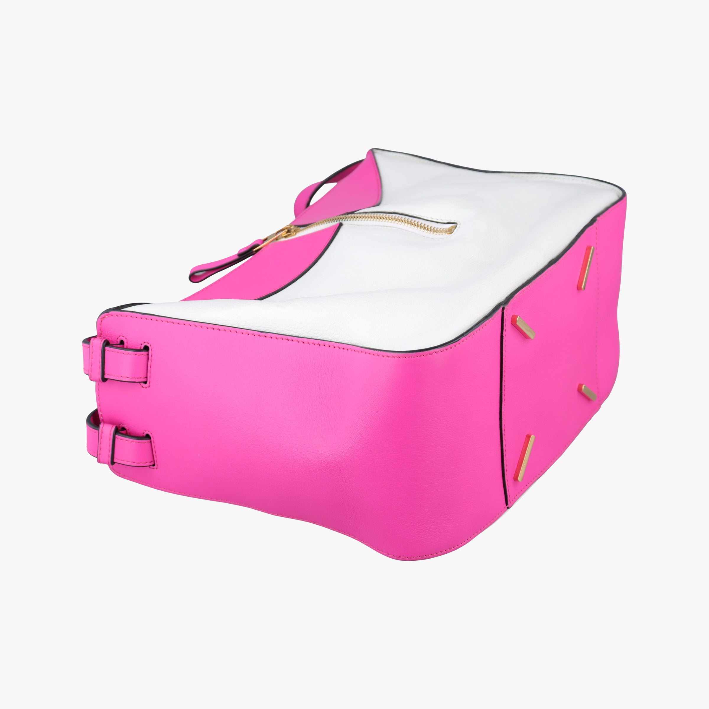 Pre-owned Loewe Hammock Rose×white Leather  shoulderbag | stylenewstar