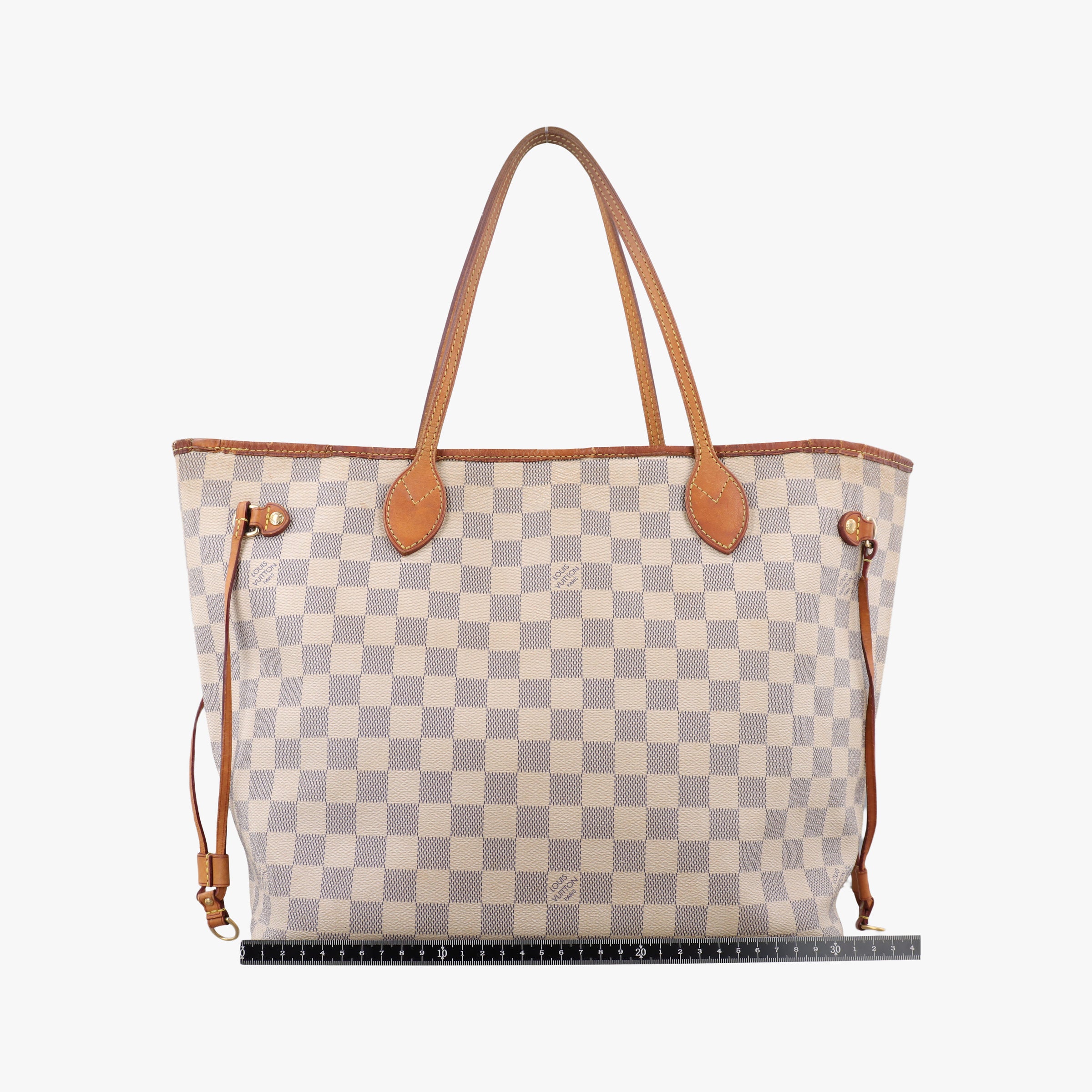 Pre-owned Louis Vuitton Neverfull MM Azur Damier Canvas N51107 handbag | stylenewstar