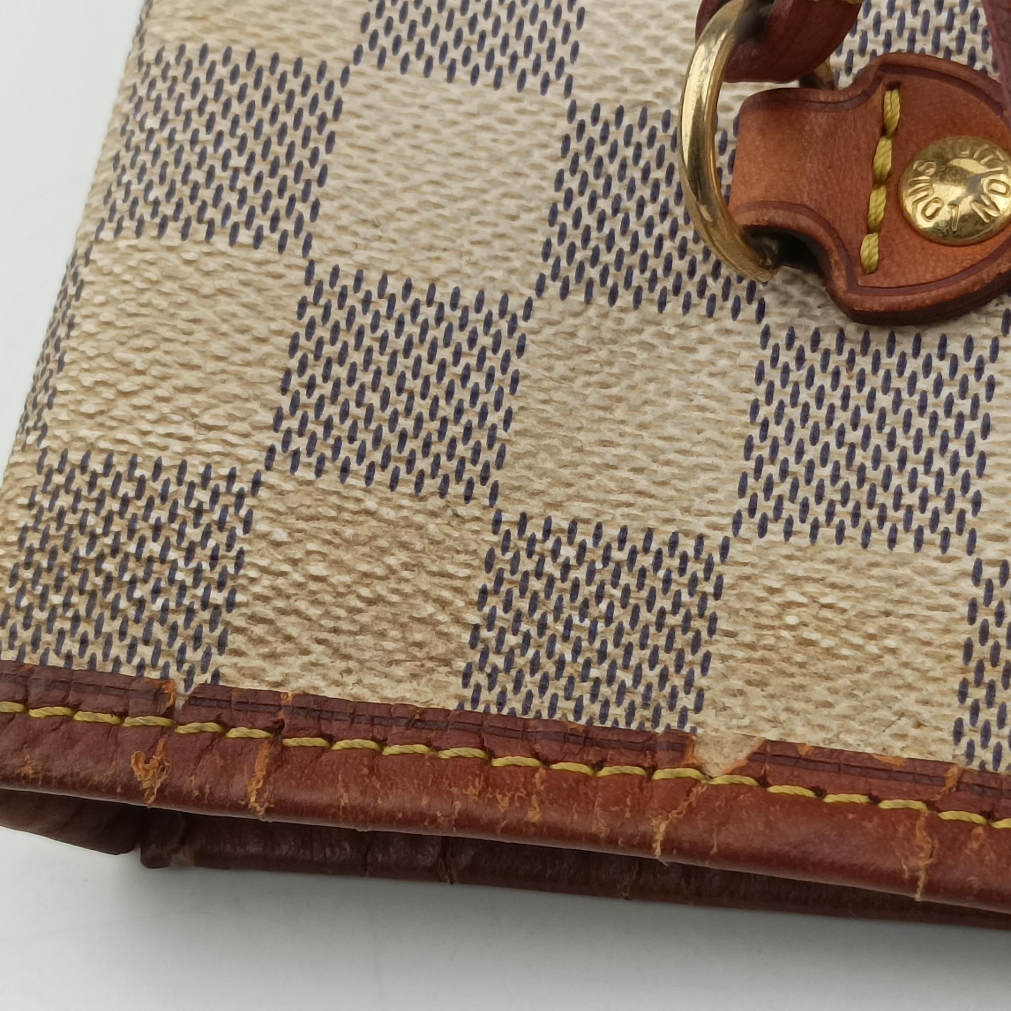 Pre-owned Louis Vuitton Neverfull MM Azur Damier Canvas N51107 handbag | stylenewstar