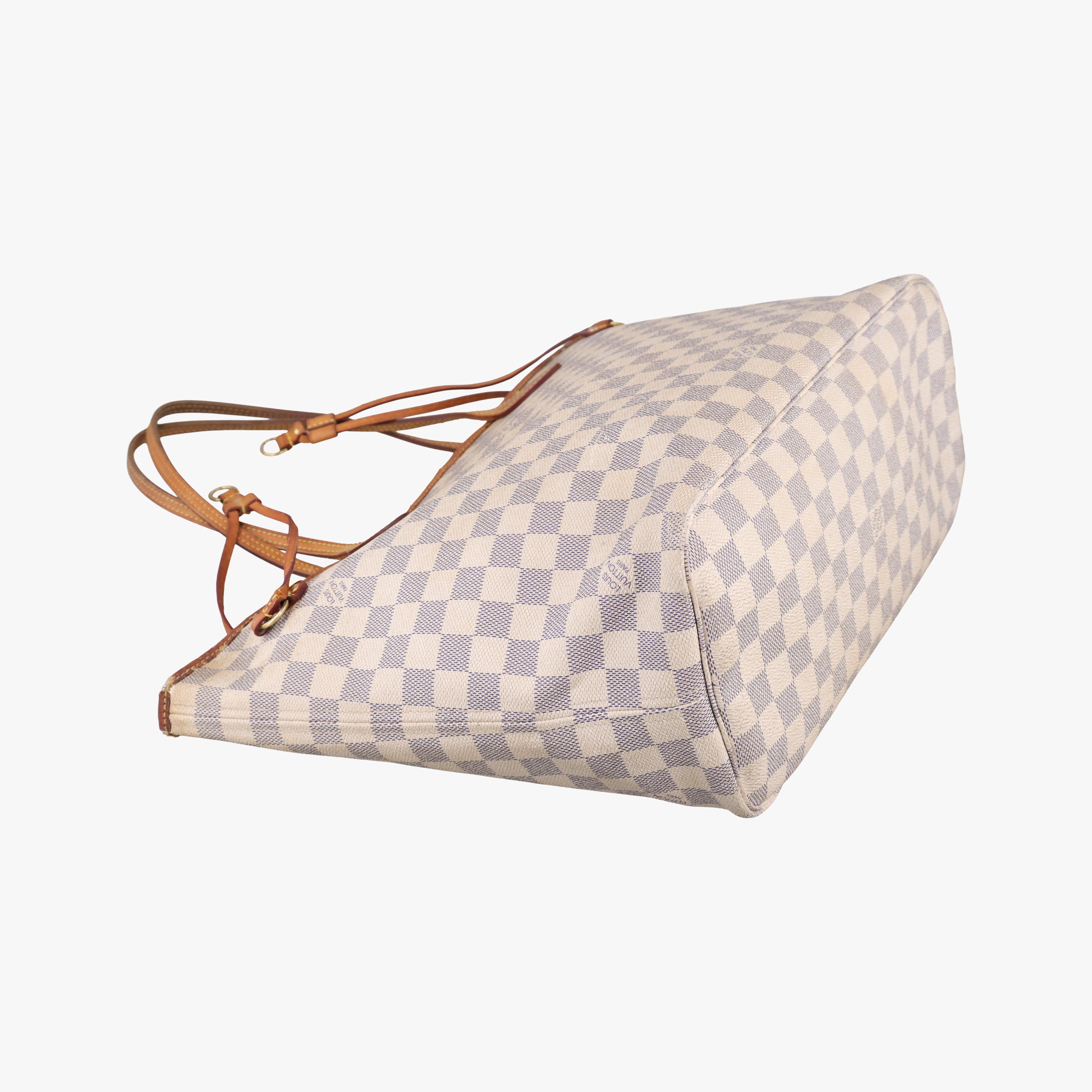 Pre-owned Louis Vuitton Neverfull MM Azur Damier Canvas N51107 handbag | stylenewstar