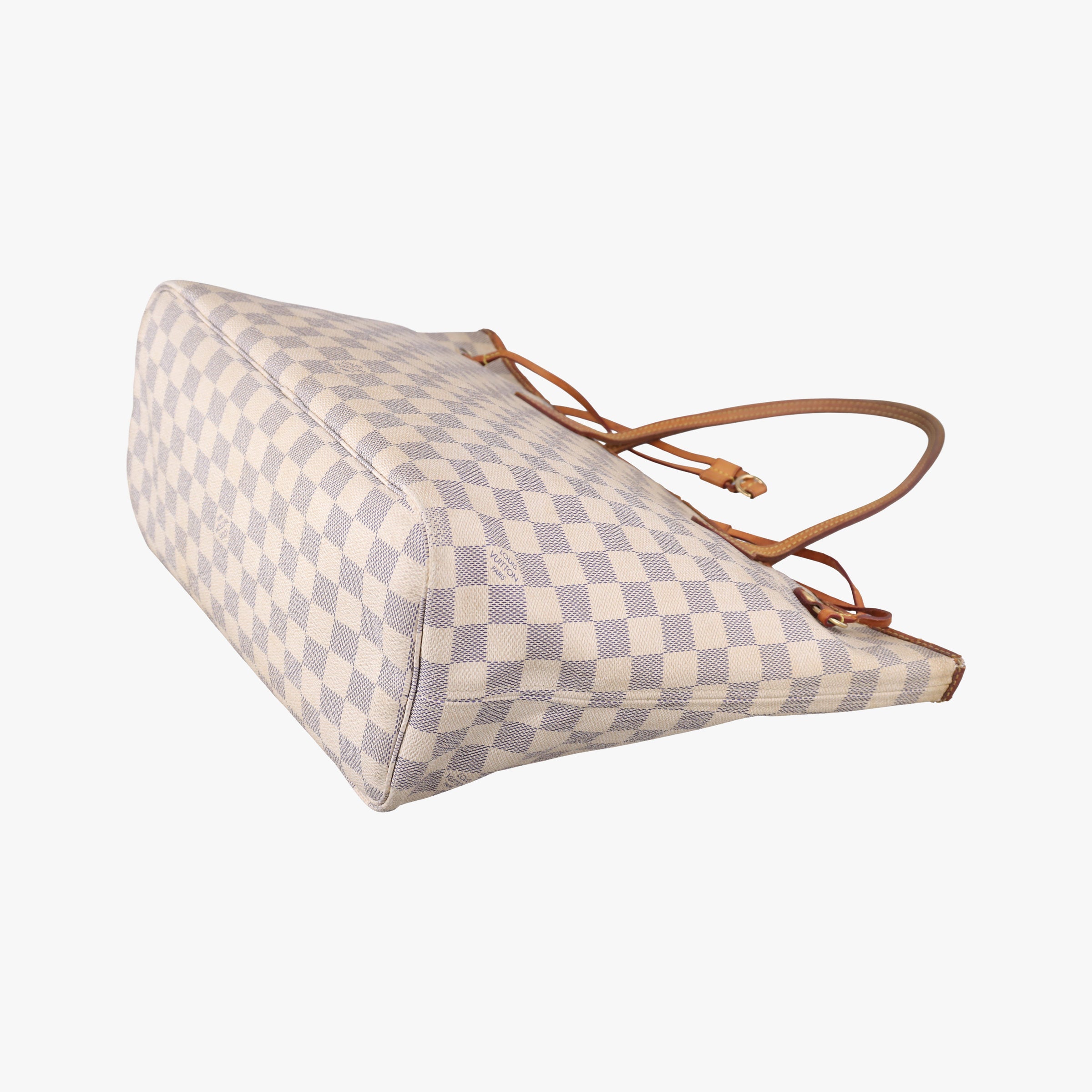 Pre-owned Louis Vuitton Neverfull MM Azur Damier Canvas N51107 handbag | stylenewstar