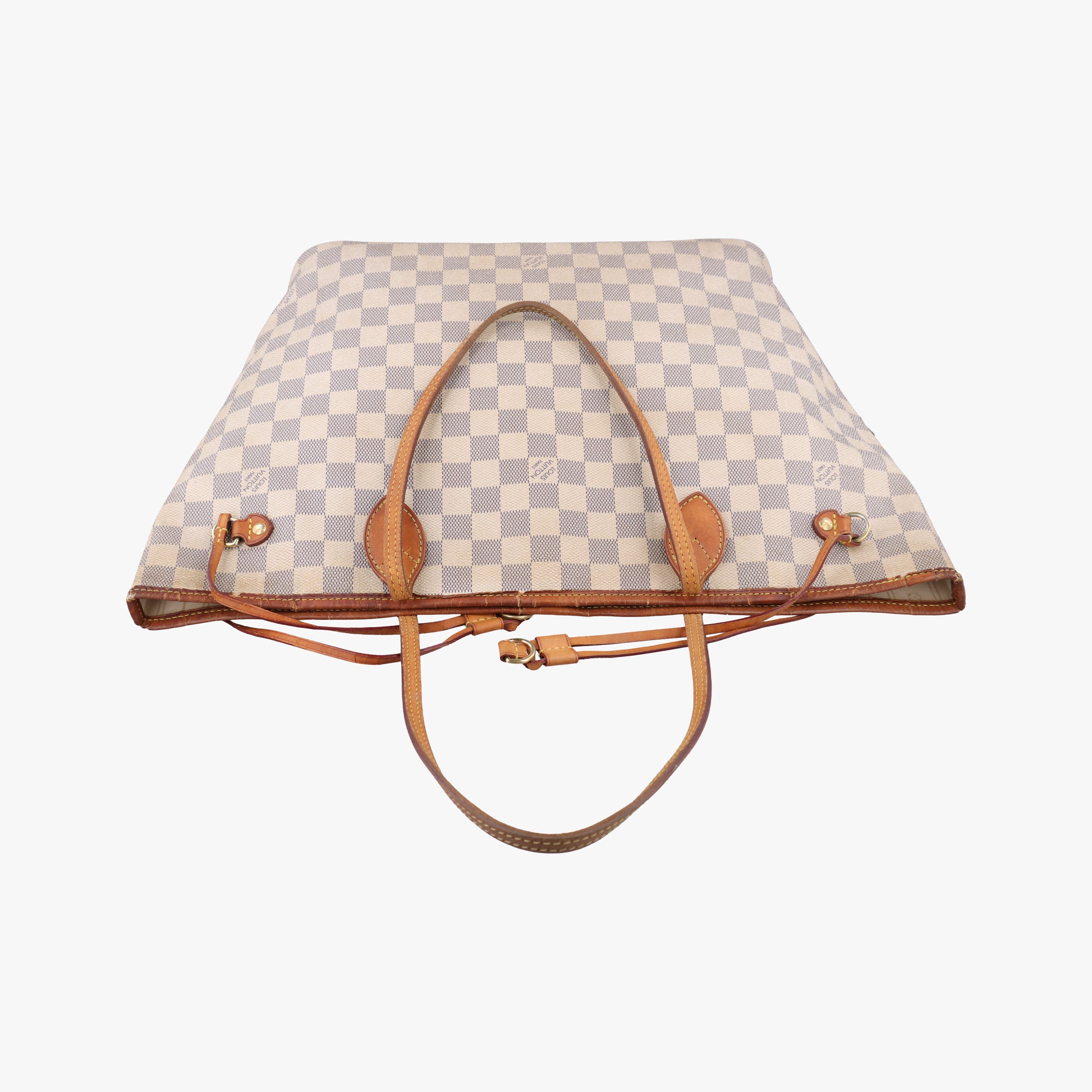 Pre-owned Louis Vuitton Neverfull MM Azur Damier Canvas N51107 handbag | stylenewstar