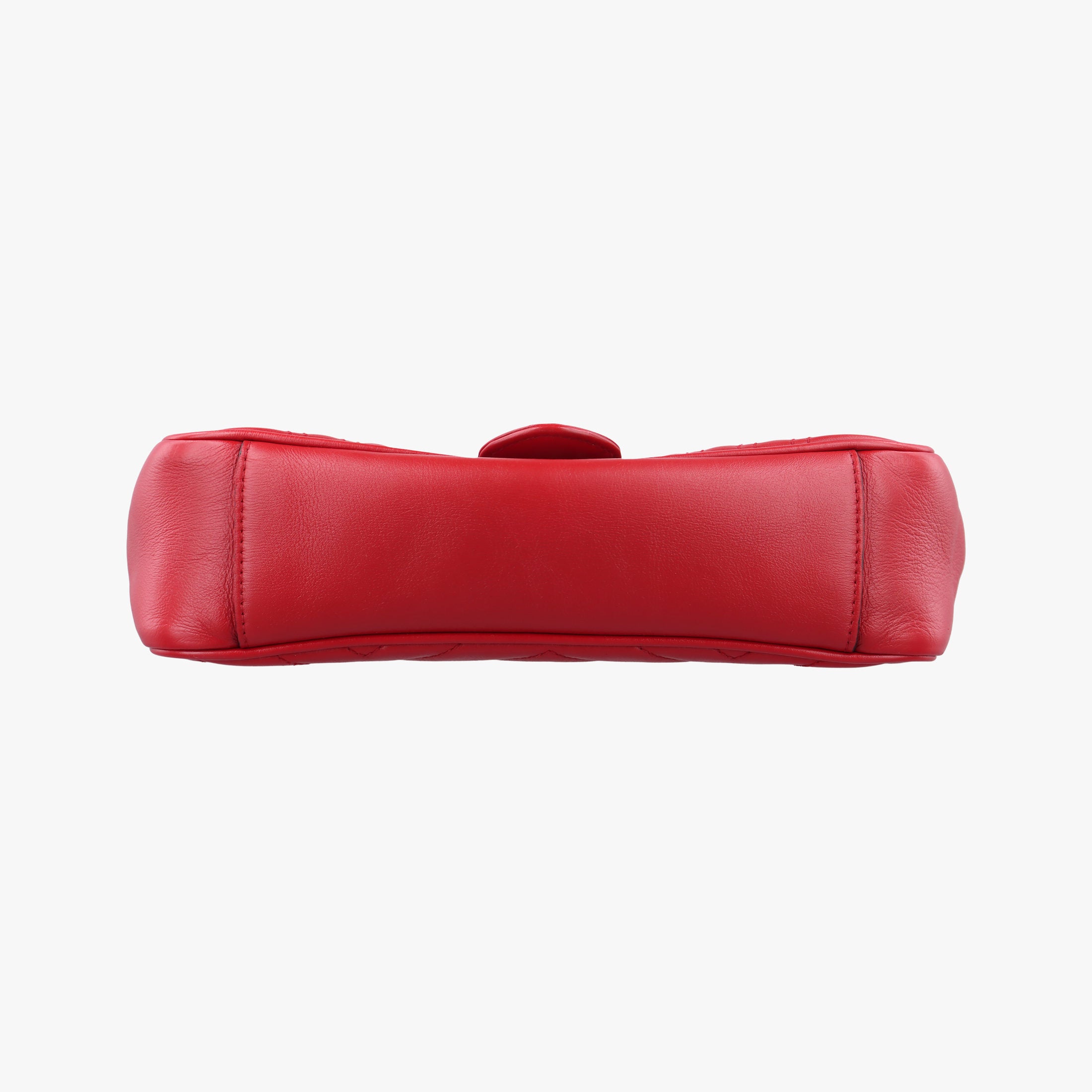 Pre-owned Gucci GG Marmont Red Leather 443497 shoulderbag | stylenewstar