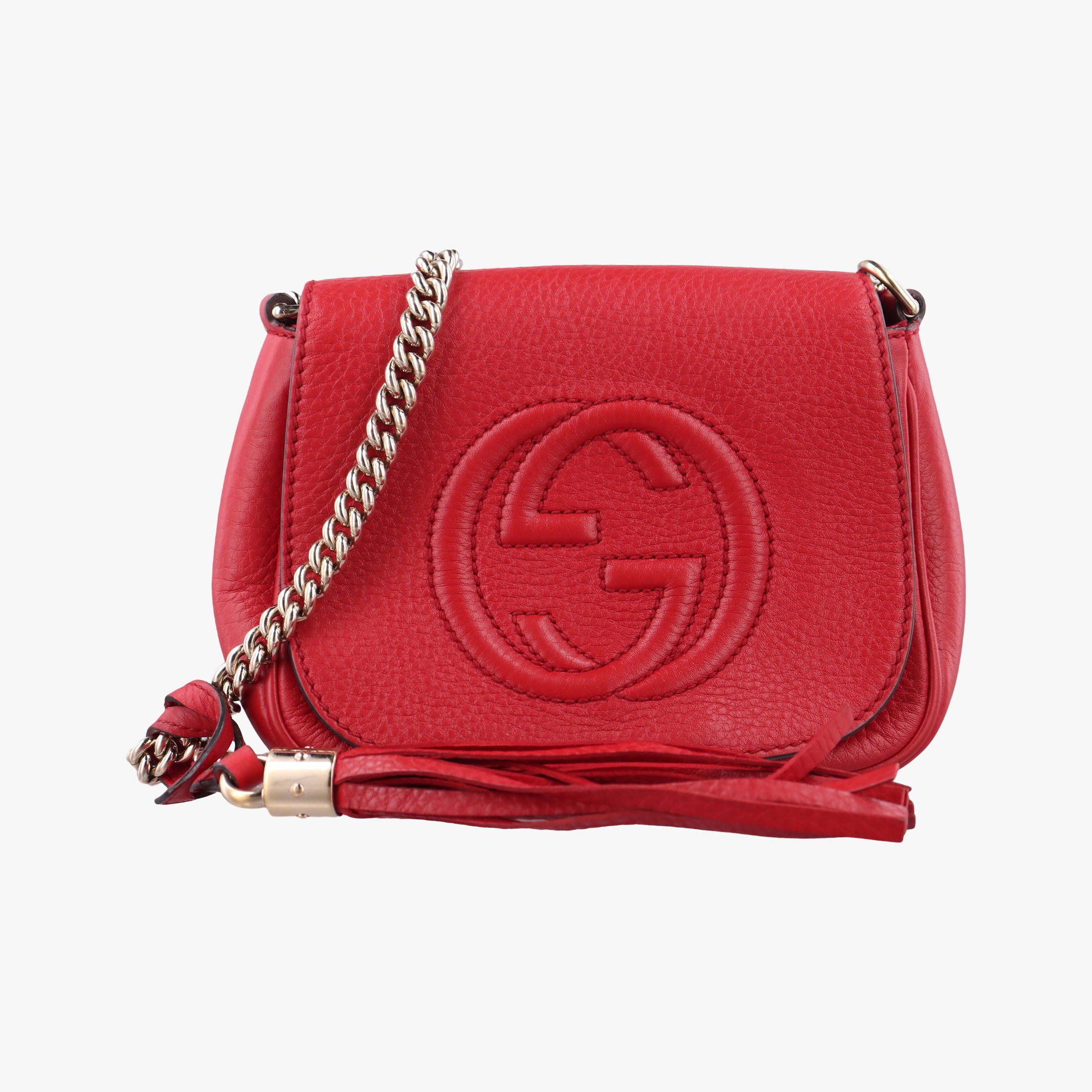 Secondhand Gucci Soho Red Leather 323190 shoulderbag | stylenewstar