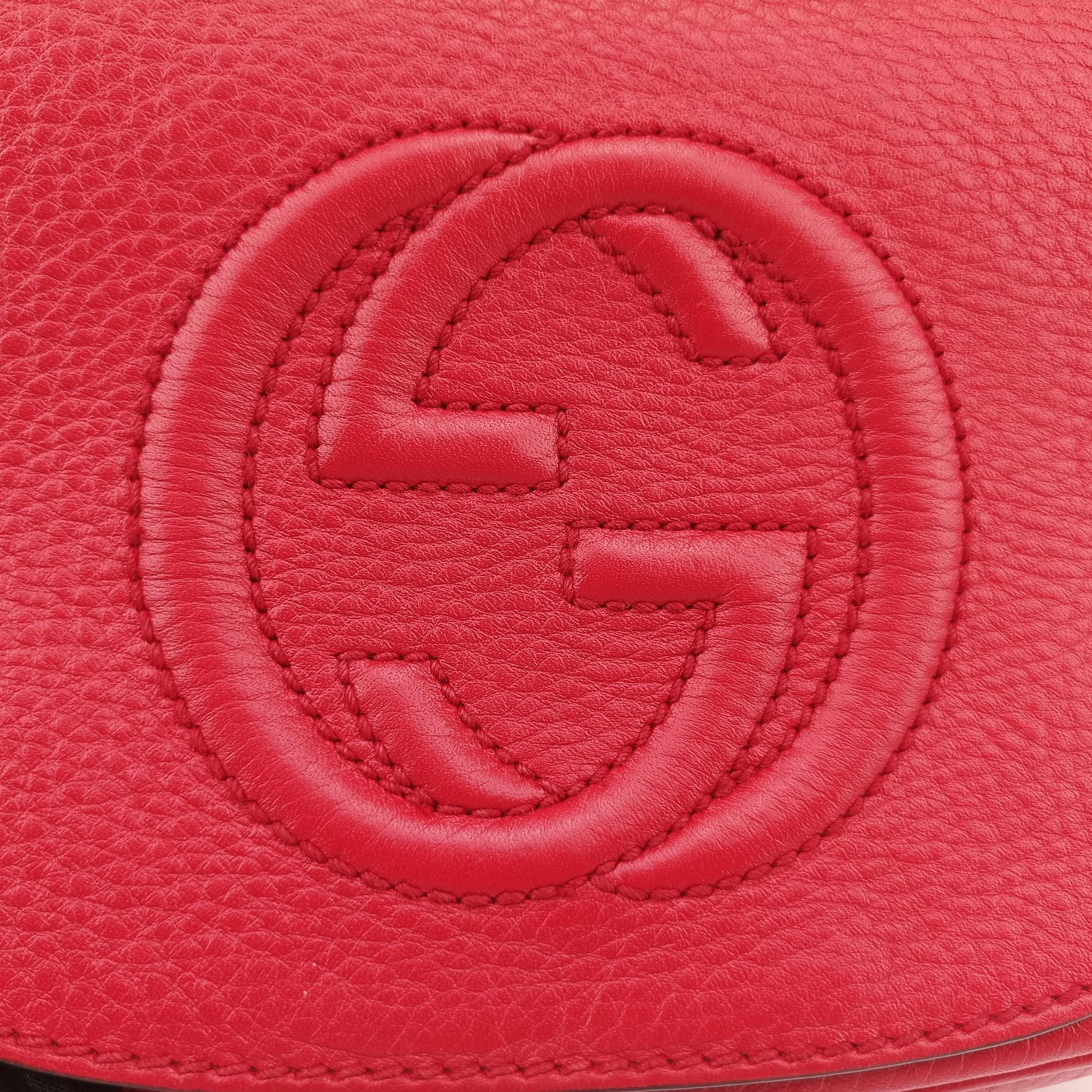 Secondhand Gucci Soho Red Leather 323190 shoulderbag | stylenewstar