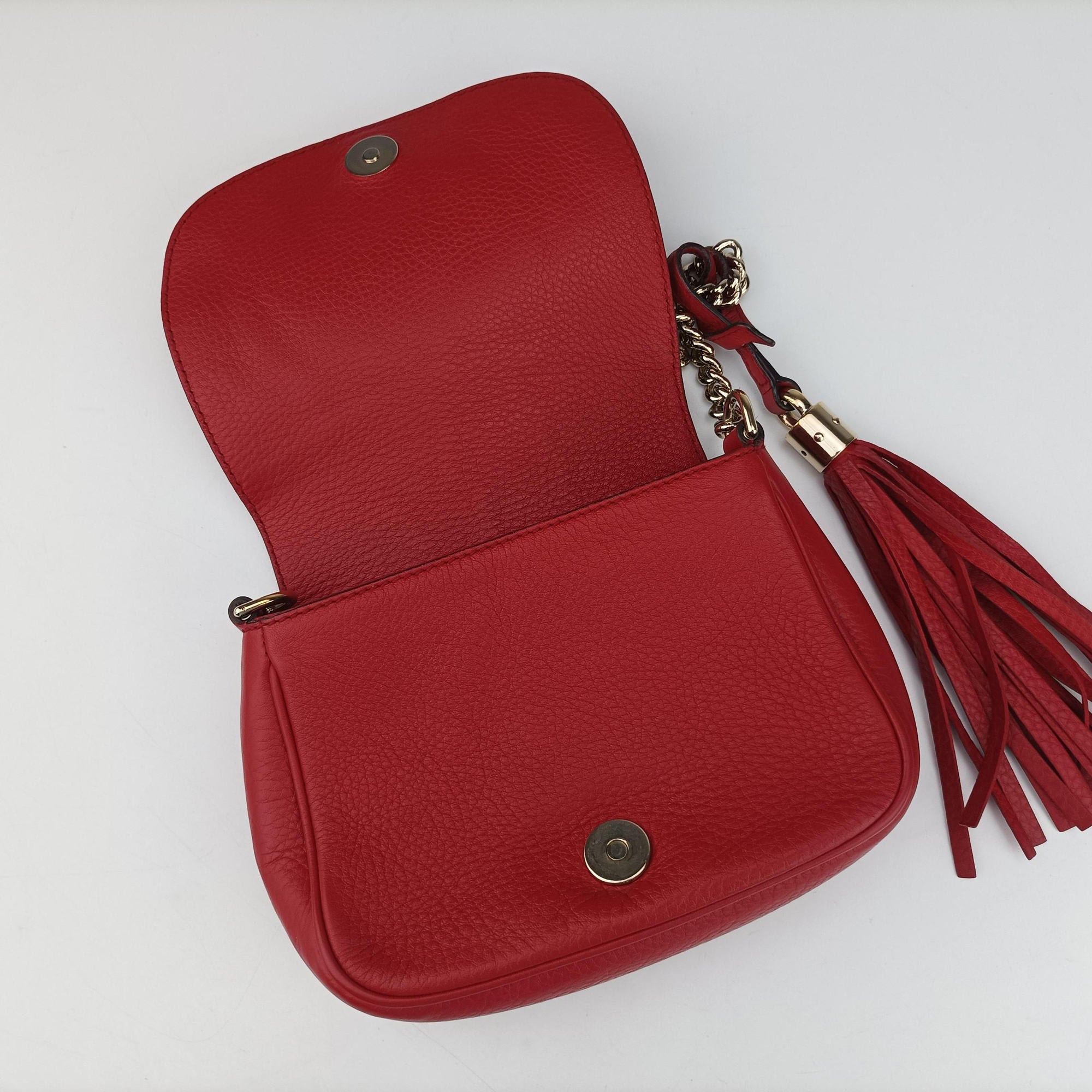 Secondhand Gucci Soho Red Leather 323190 shoulderbag | stylenewstar