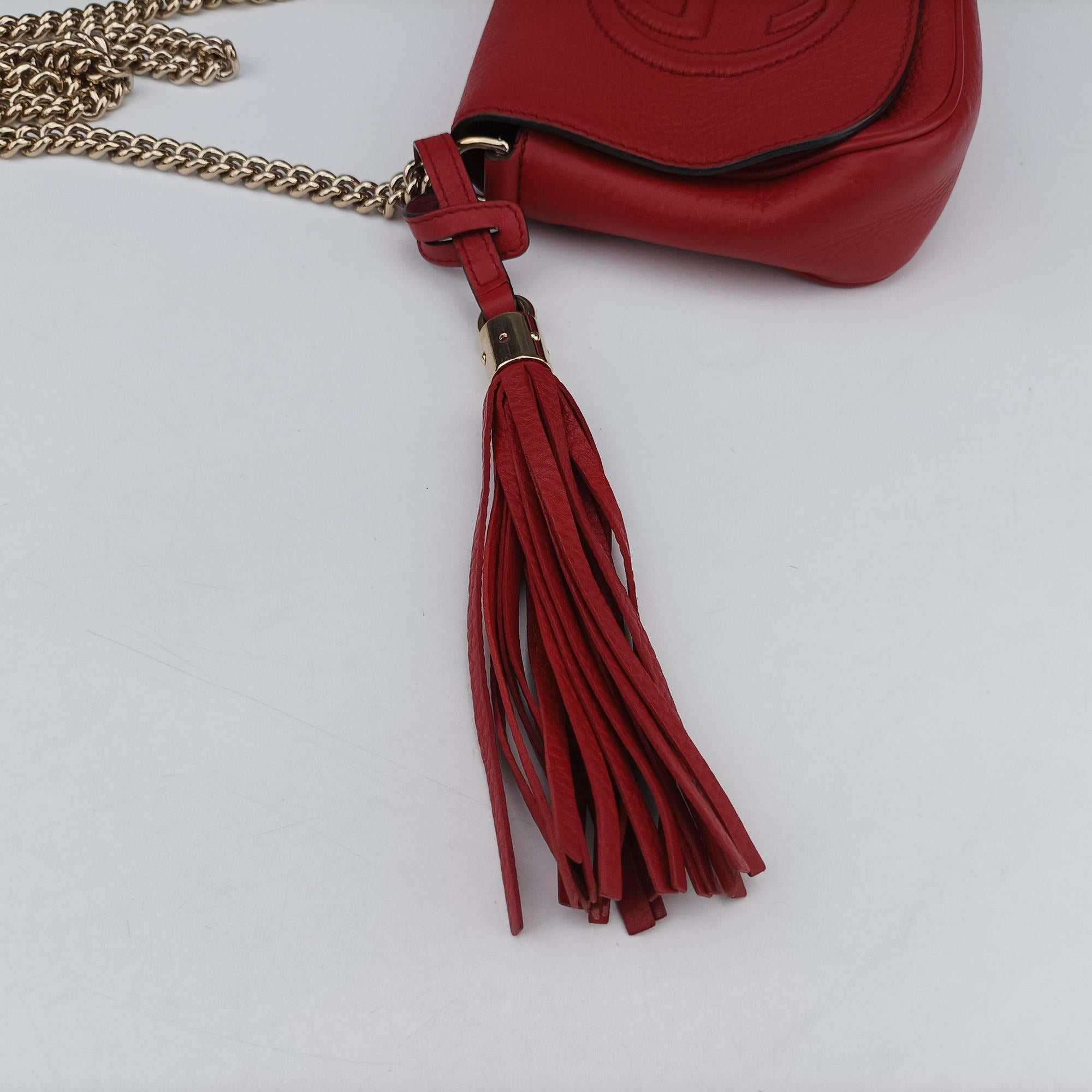 Secondhand Gucci Soho Red Leather 323190 shoulderbag | stylenewstar