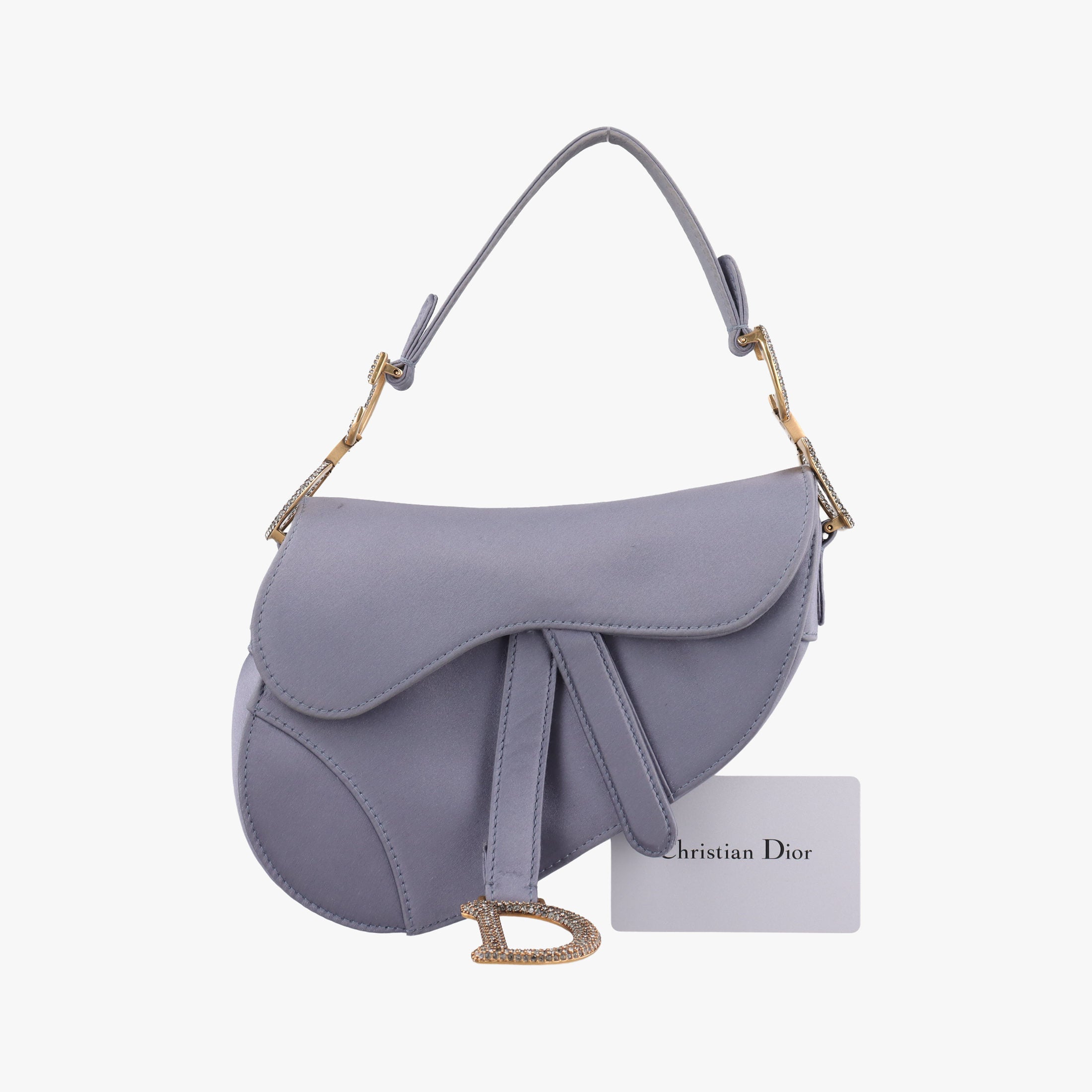 Pre-owned Christian Dior Saddle Purple silk  handbag | stylenewstar
