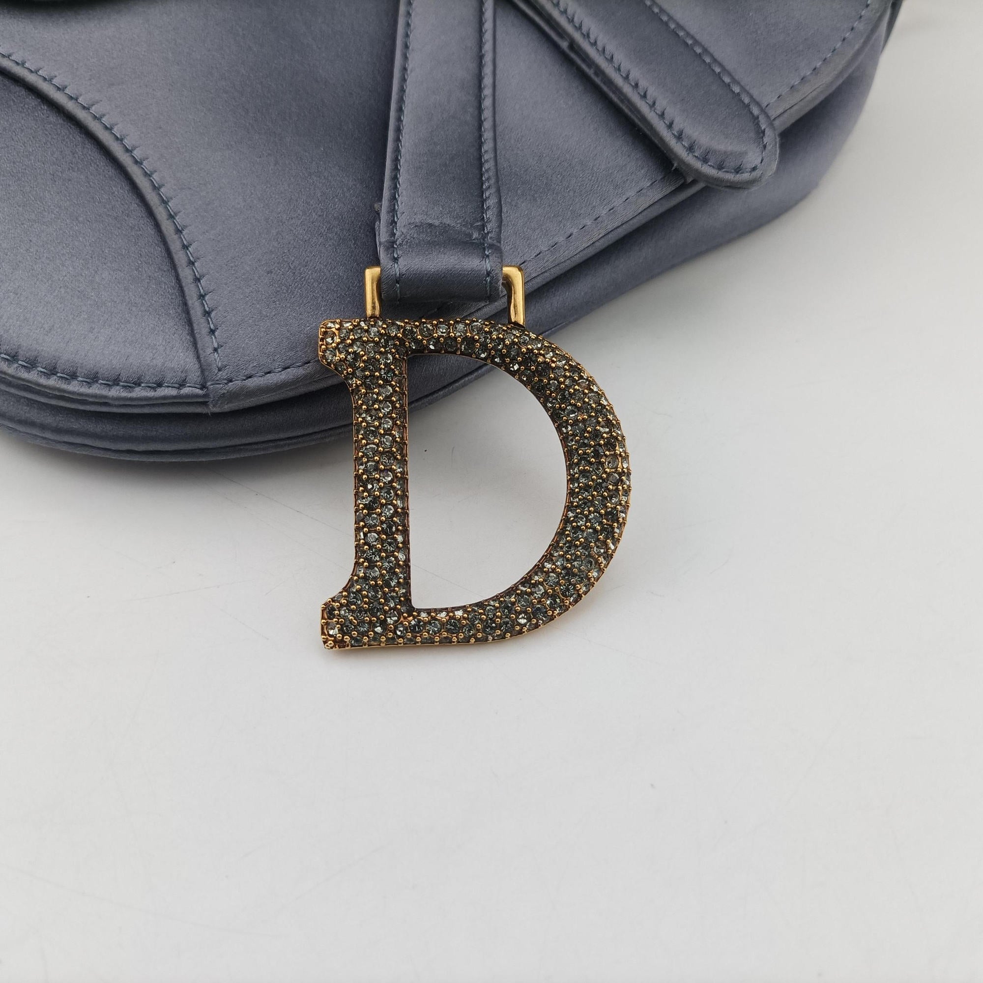 Pre-owned Christian Dior Saddle Purple silk  handbag | stylenewstar